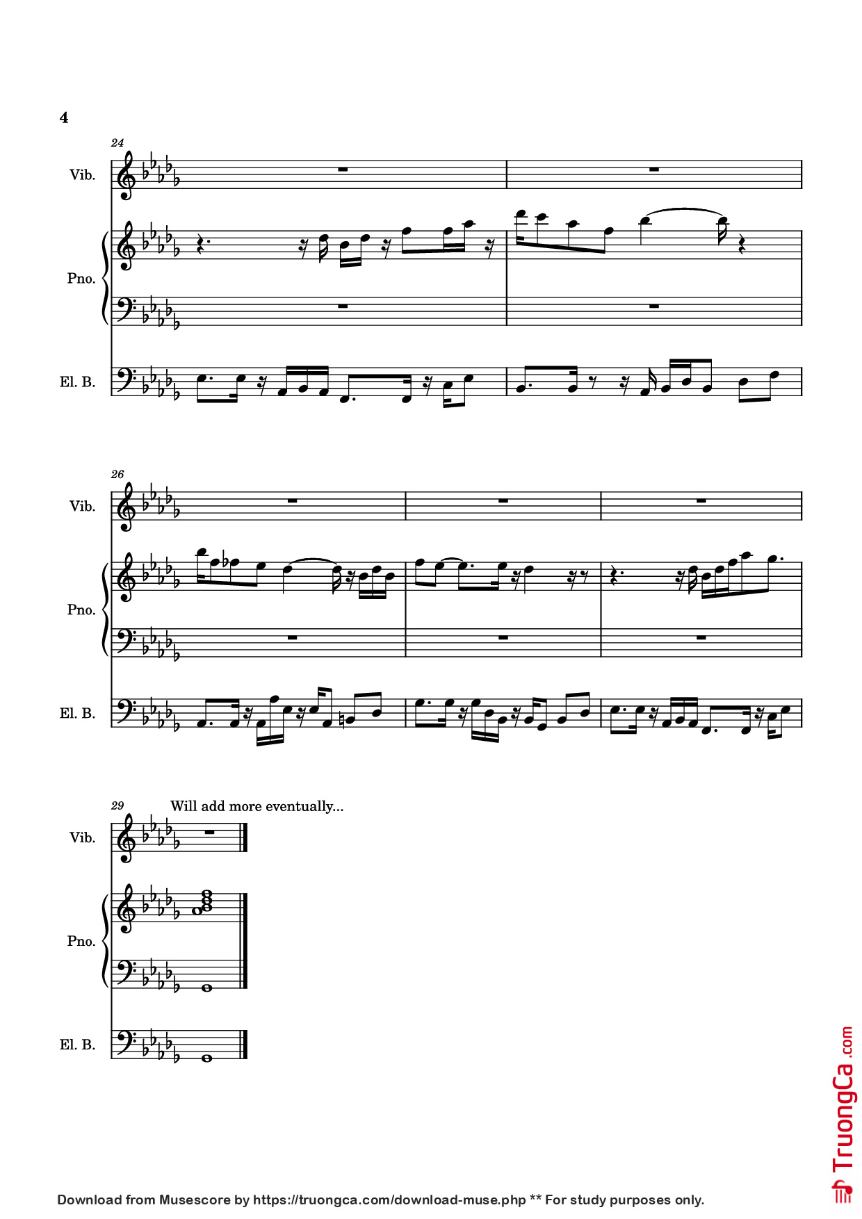Page 4 of Sheet music PDF Piano Guitar Tab [WIP] Colour the Night Piano - Transcribed by coolcat0