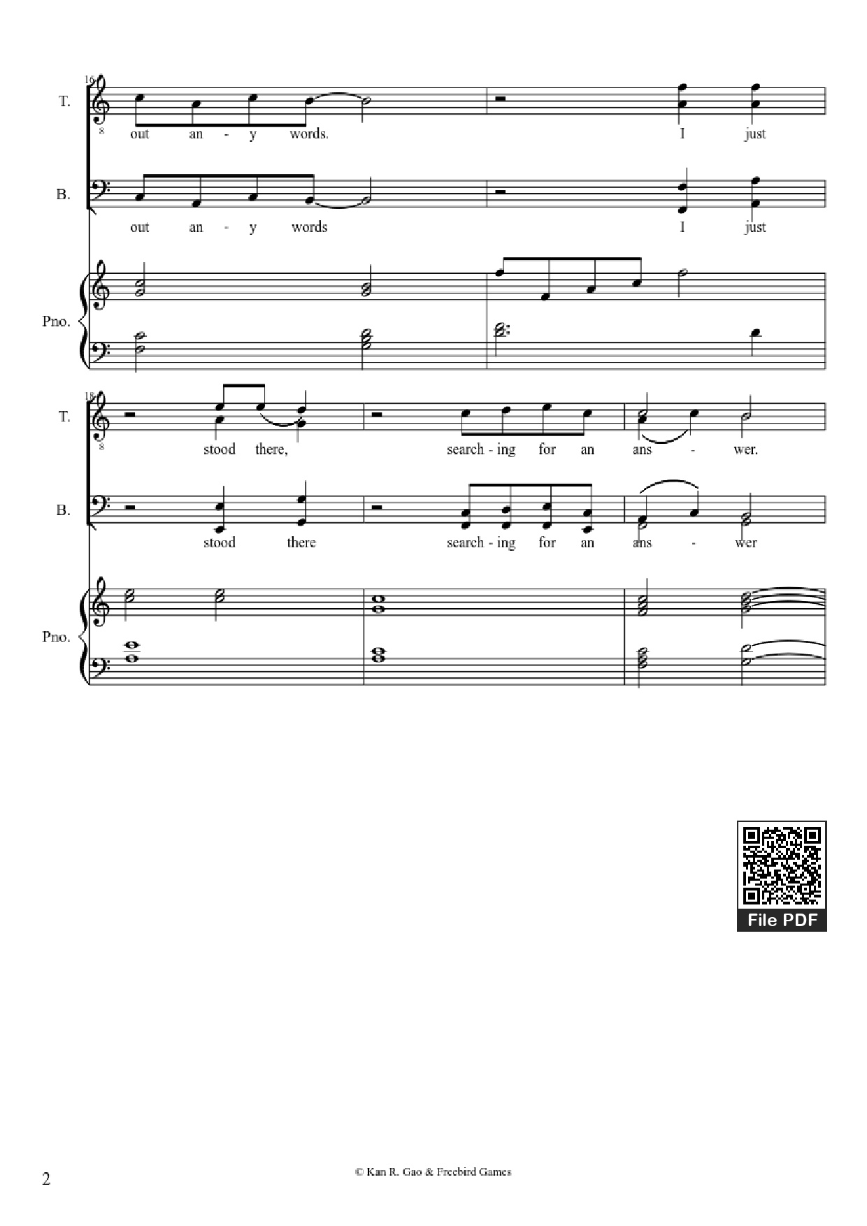 Page 2 of Sheet music PDF Piano Guitar Tab Everything