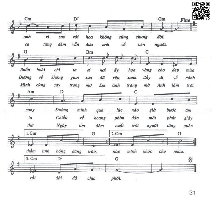 Page 2 of Sheet music PDF Hoa có vàng nơi ấy - Việt Anh