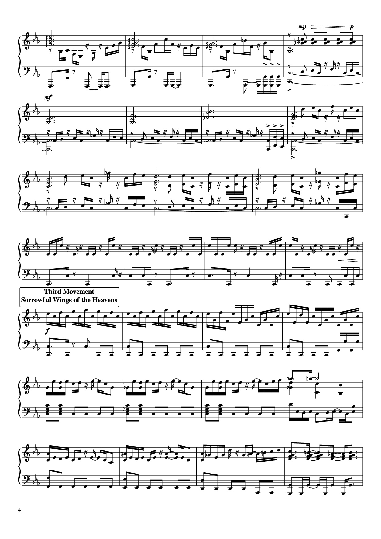 Page 4 of Sheet music PDF Piano Suite : The Star Conquering Traveler Piano - Undefined