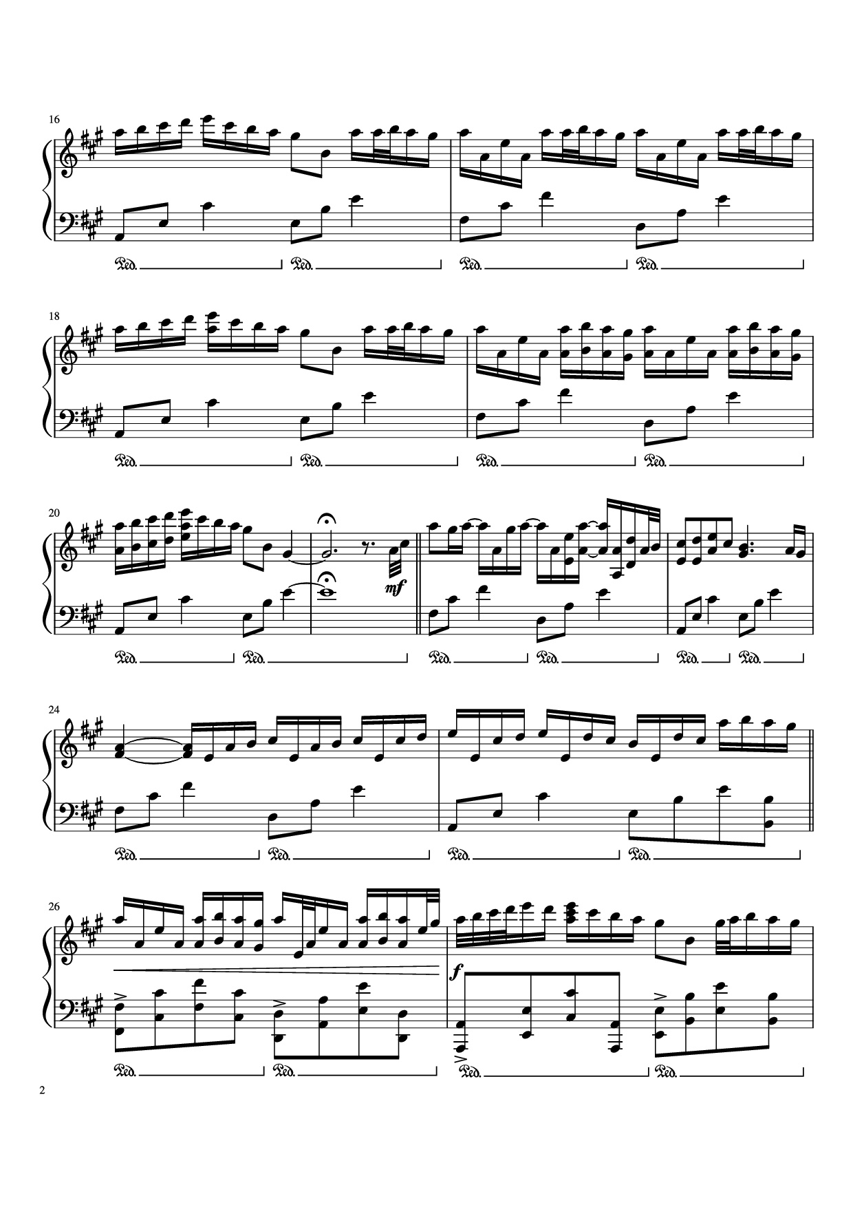 Page 2 of Sheet music PDF Piano River Flows in You Piano - Undefined