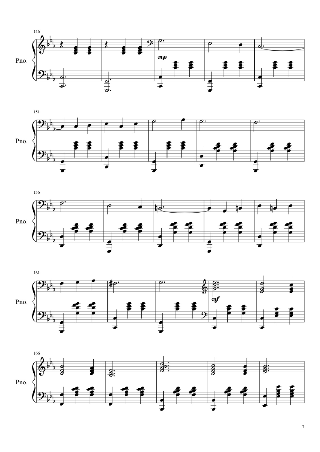 Page 7 of Sheet music PDF Waltz No. 2 Shostakovich Piano - Composed by Dmitri Shostakovich Transcribed by Andrea Tam