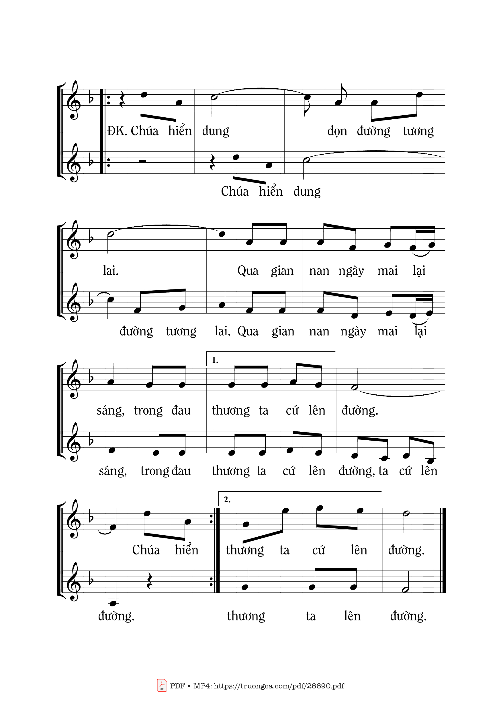 Đường dài chông gai thánh giá nặng vai tiến lên chớ ngại, Trang 2