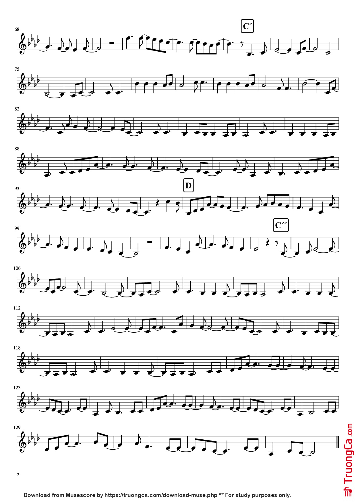 Page 2 of Sheet music PDF All of me Violin - Jhon legend