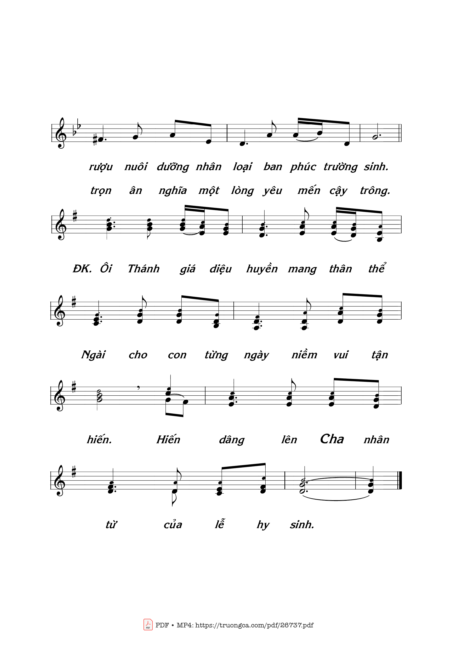 Page 2 of Sheet music PDF Đồi Xưa - Thái Nguyên