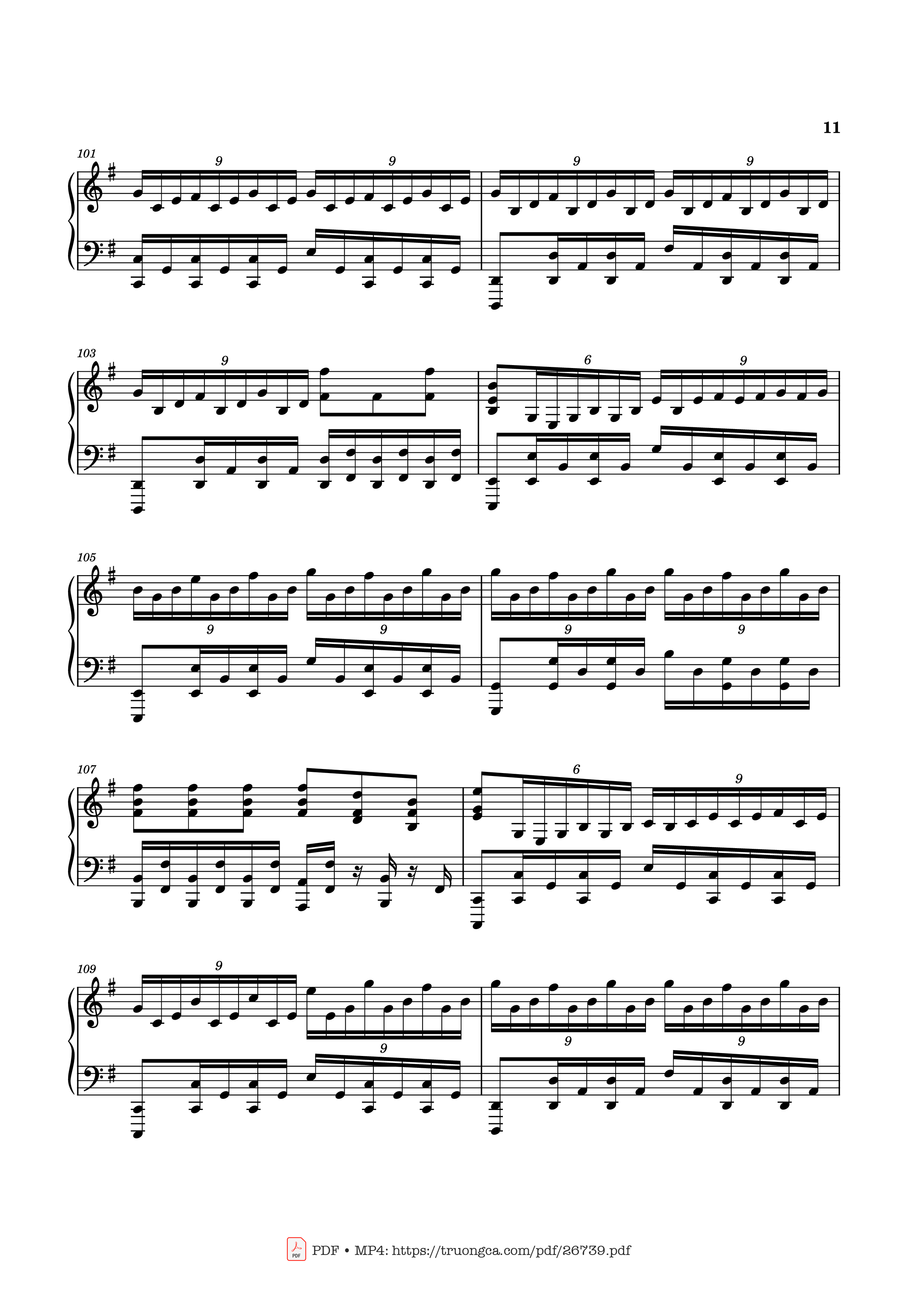 Page 11 of Sheet music PDF Piano Can You Hear the Music Piano - Ludwig Goransson