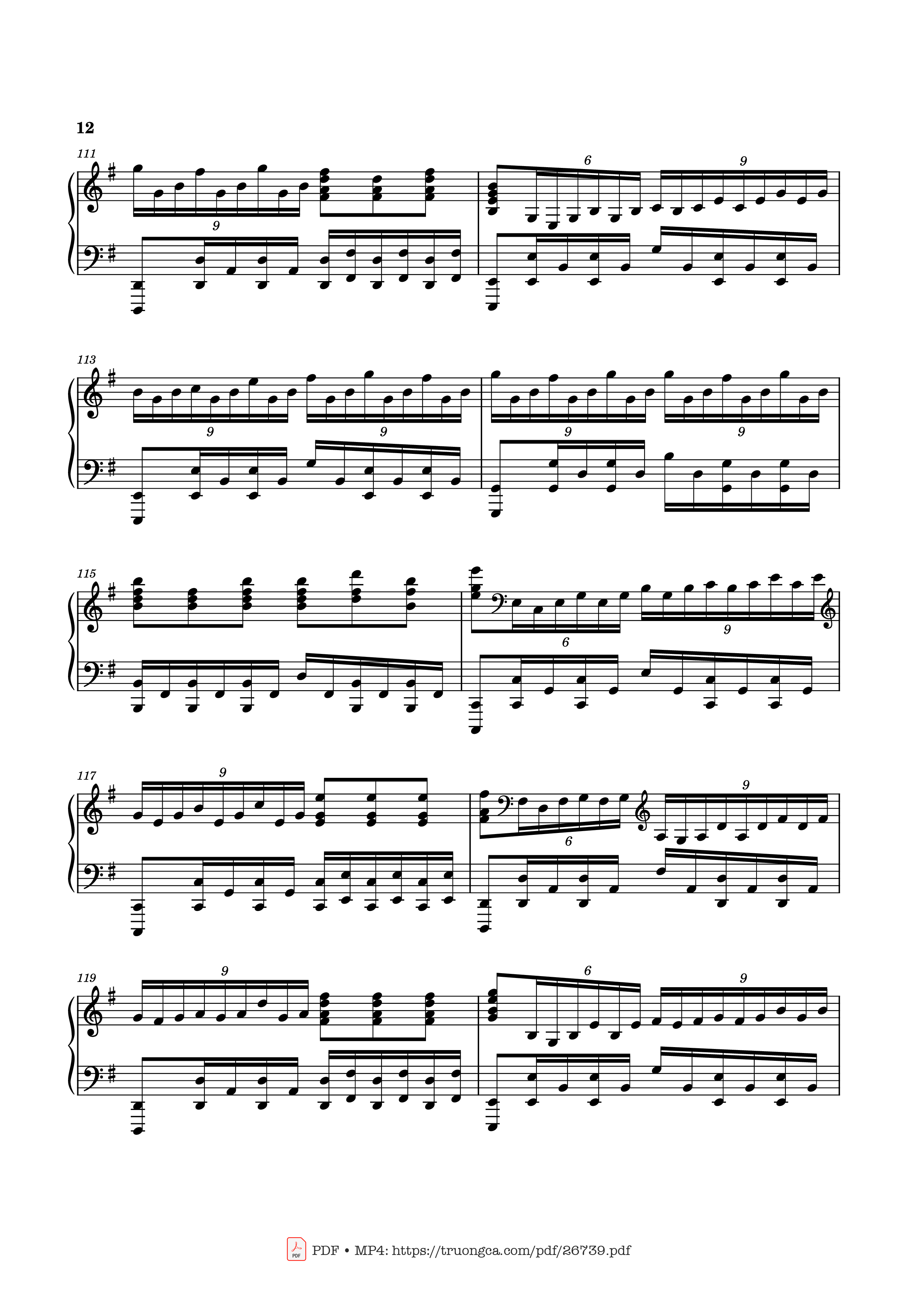 Page 12 of Sheet music PDF Piano Can You Hear the Music Piano - Ludwig Goransson