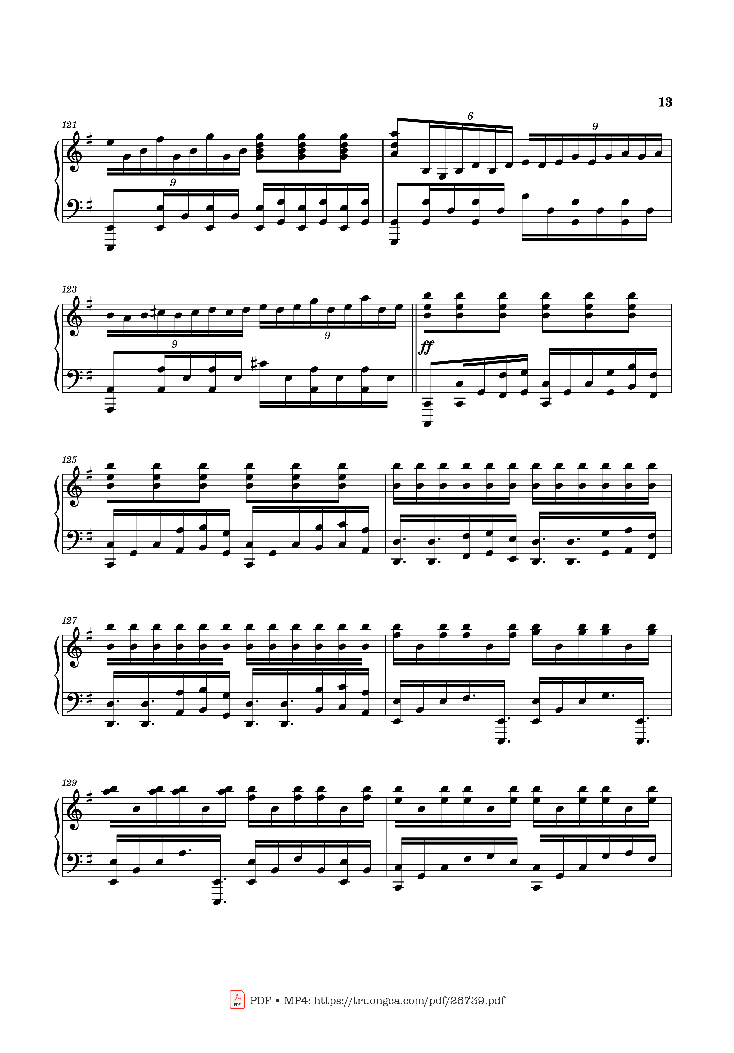 Page 13 of Sheet music PDF Piano Can You Hear the Music Piano - Ludwig Goransson