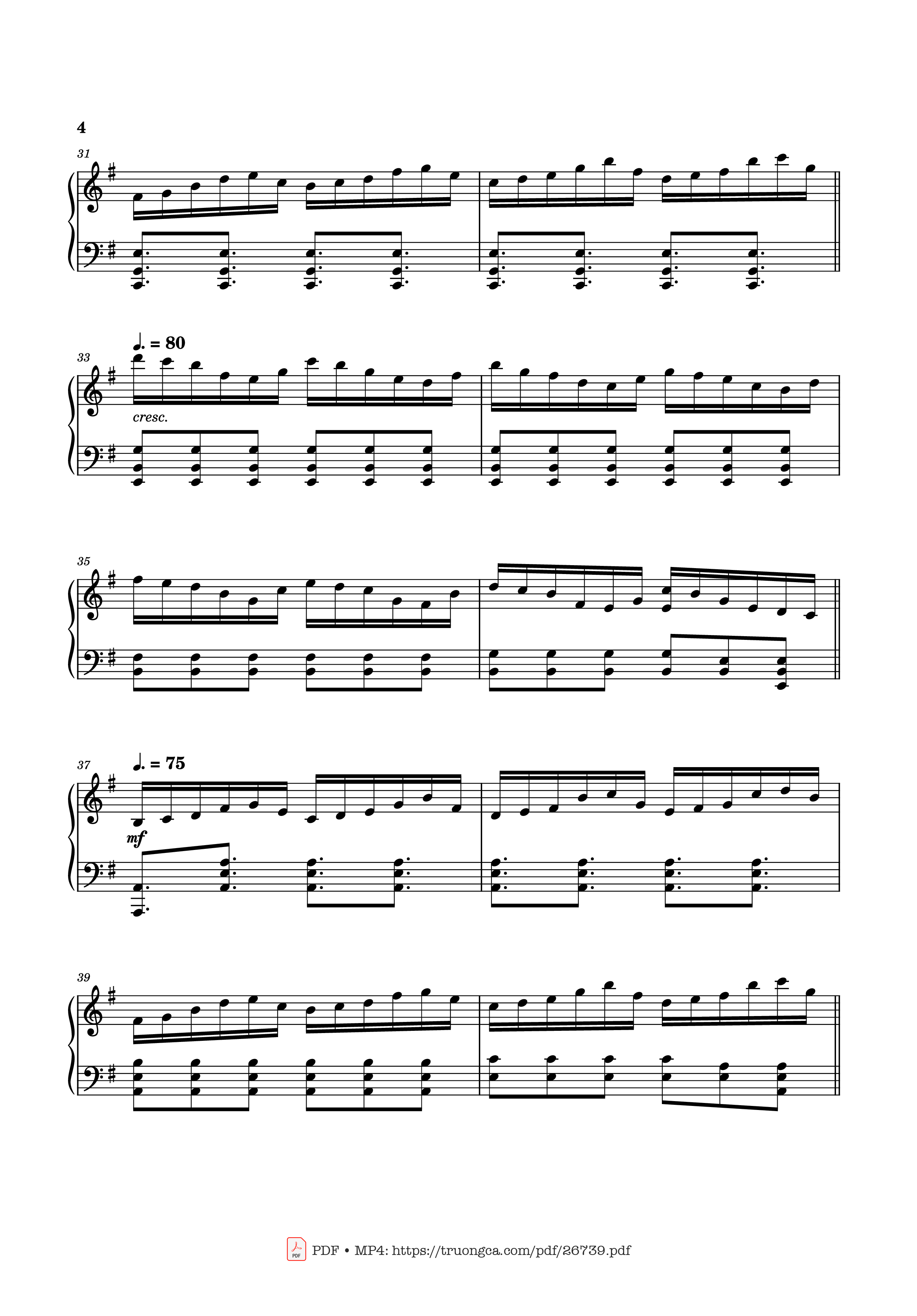 Page 4 of Sheet music PDF Piano Can You Hear the Music Piano - Ludwig Goransson