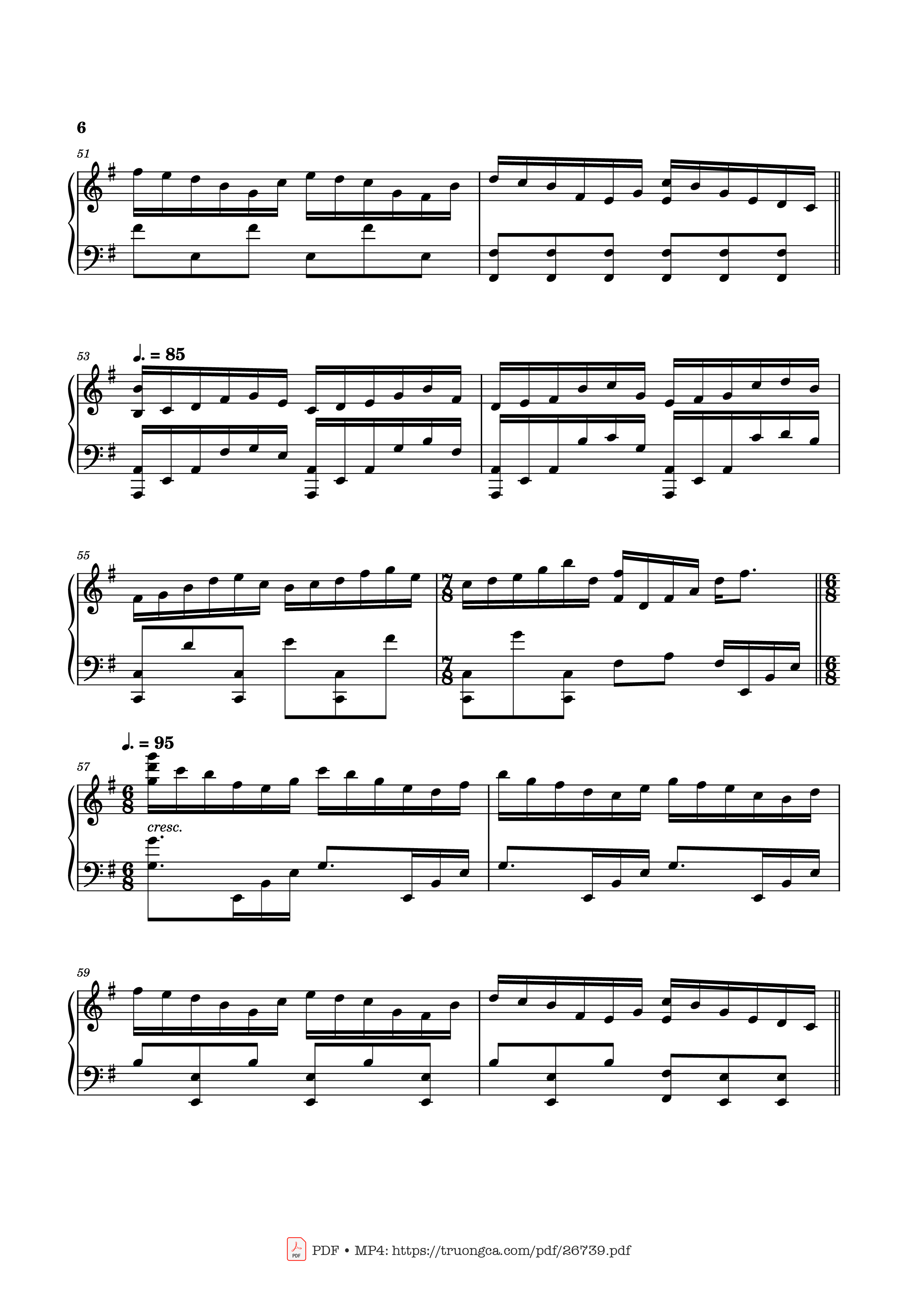 Page 6 of Sheet music PDF Piano Can You Hear the Music Piano - Ludwig Goransson