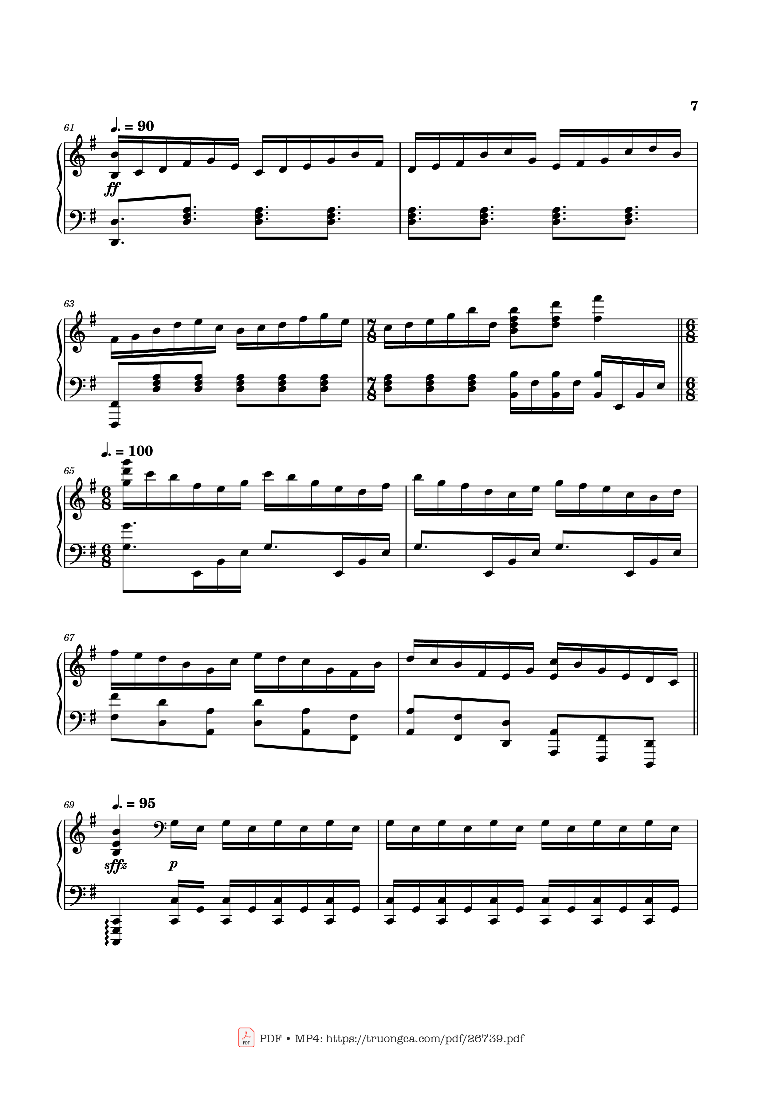 Page 7 of Sheet music PDF Piano Can You Hear the Music Piano - Ludwig Goransson