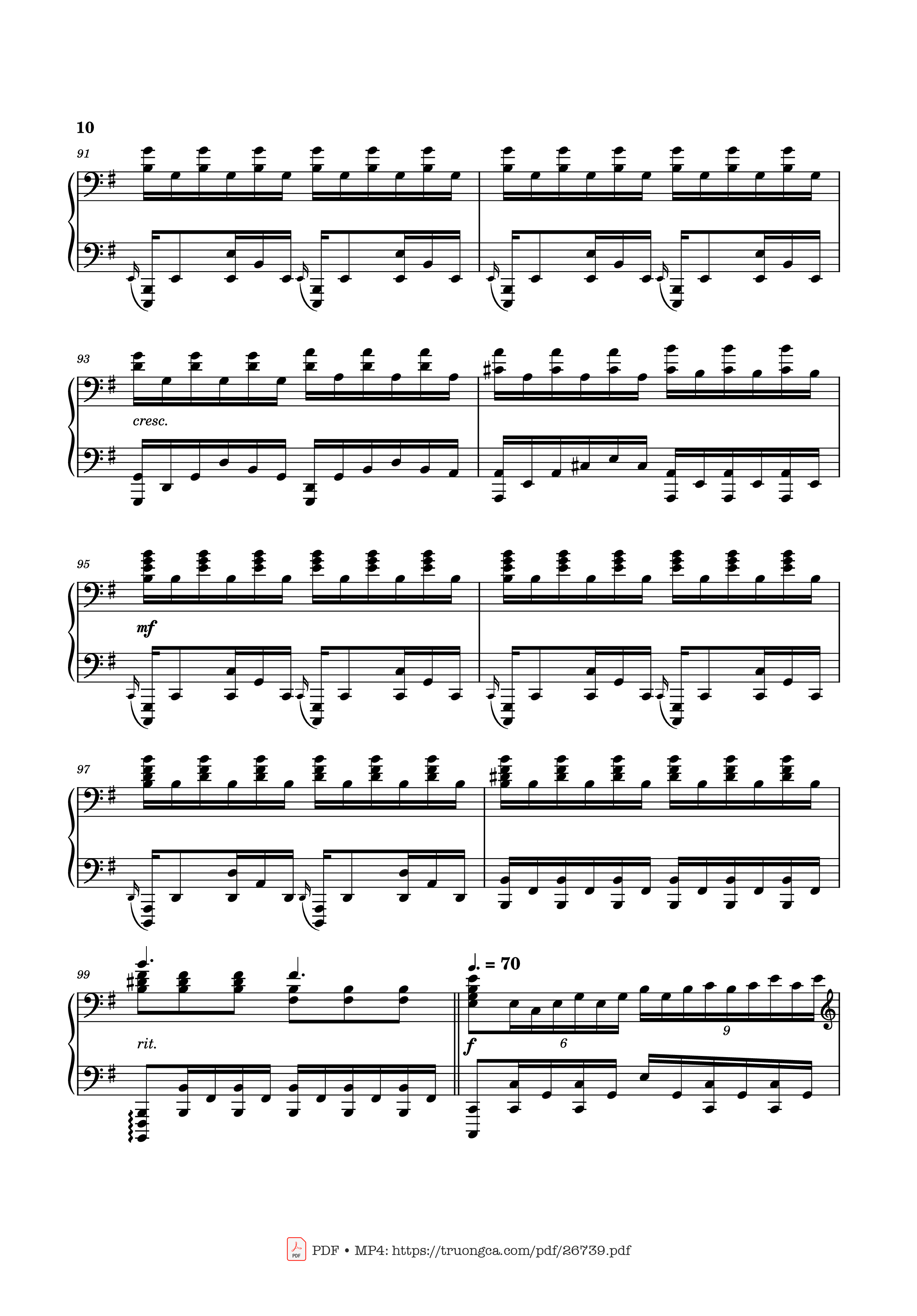 Page 10 of Sheet music PDF Piano Can You Hear the Music Piano - Ludwig Goransson