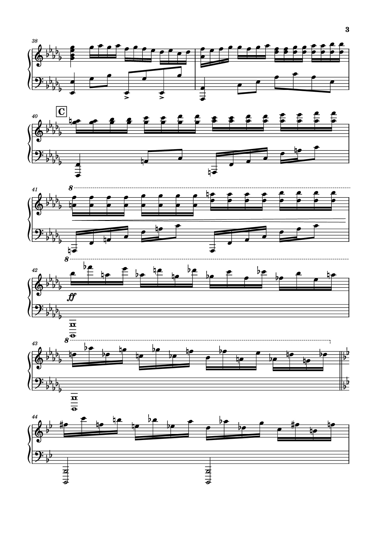 Page 3 of Sheet music PDF Piano Prologue: Lycoris Radiata Piano - Spikes