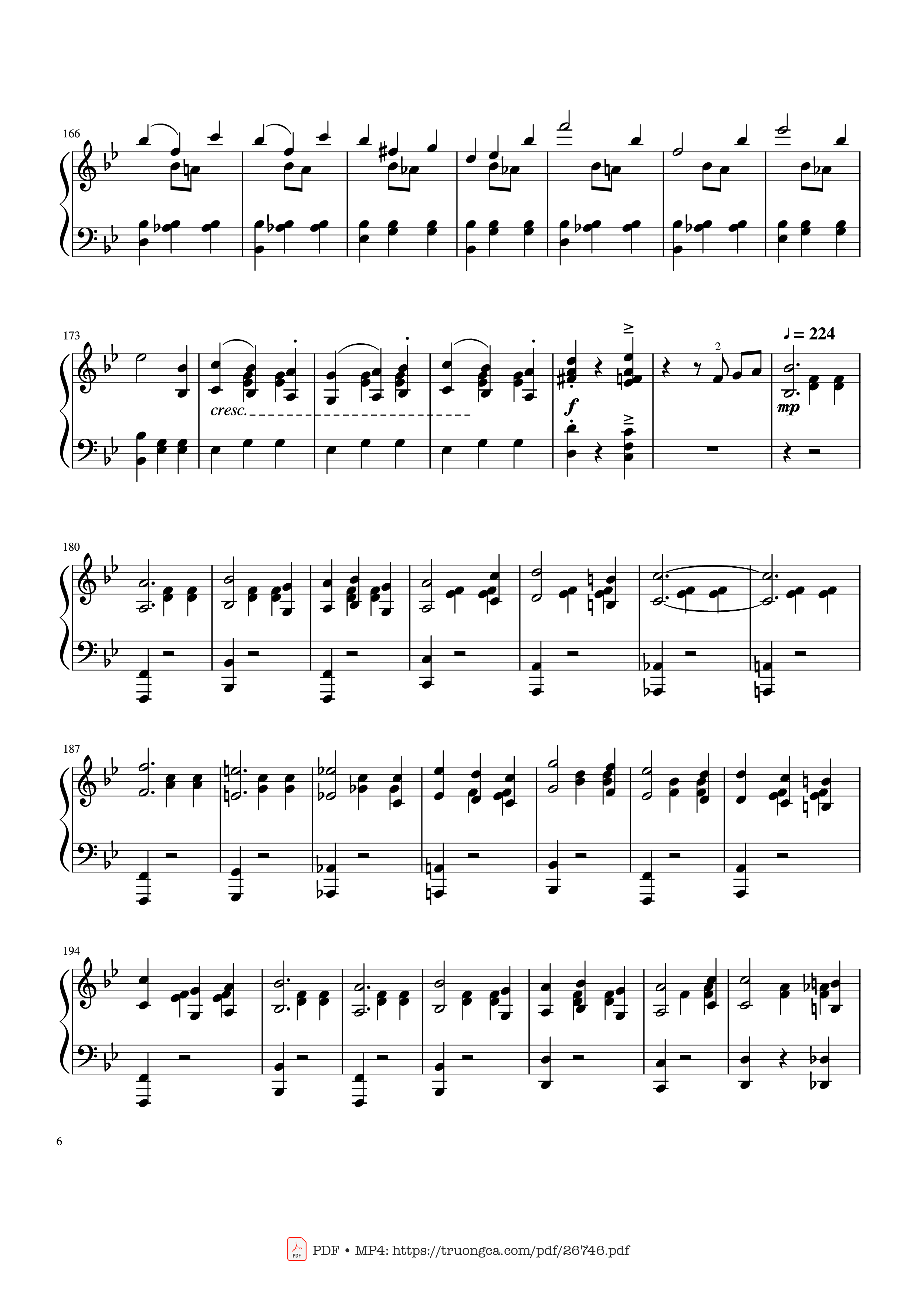 Page 6 of Sheet music PDF Piano Tchaikovsky Waltz from "The Sleeping Beauty" Piano - Pyotr Ilyich Tchaikovsky
