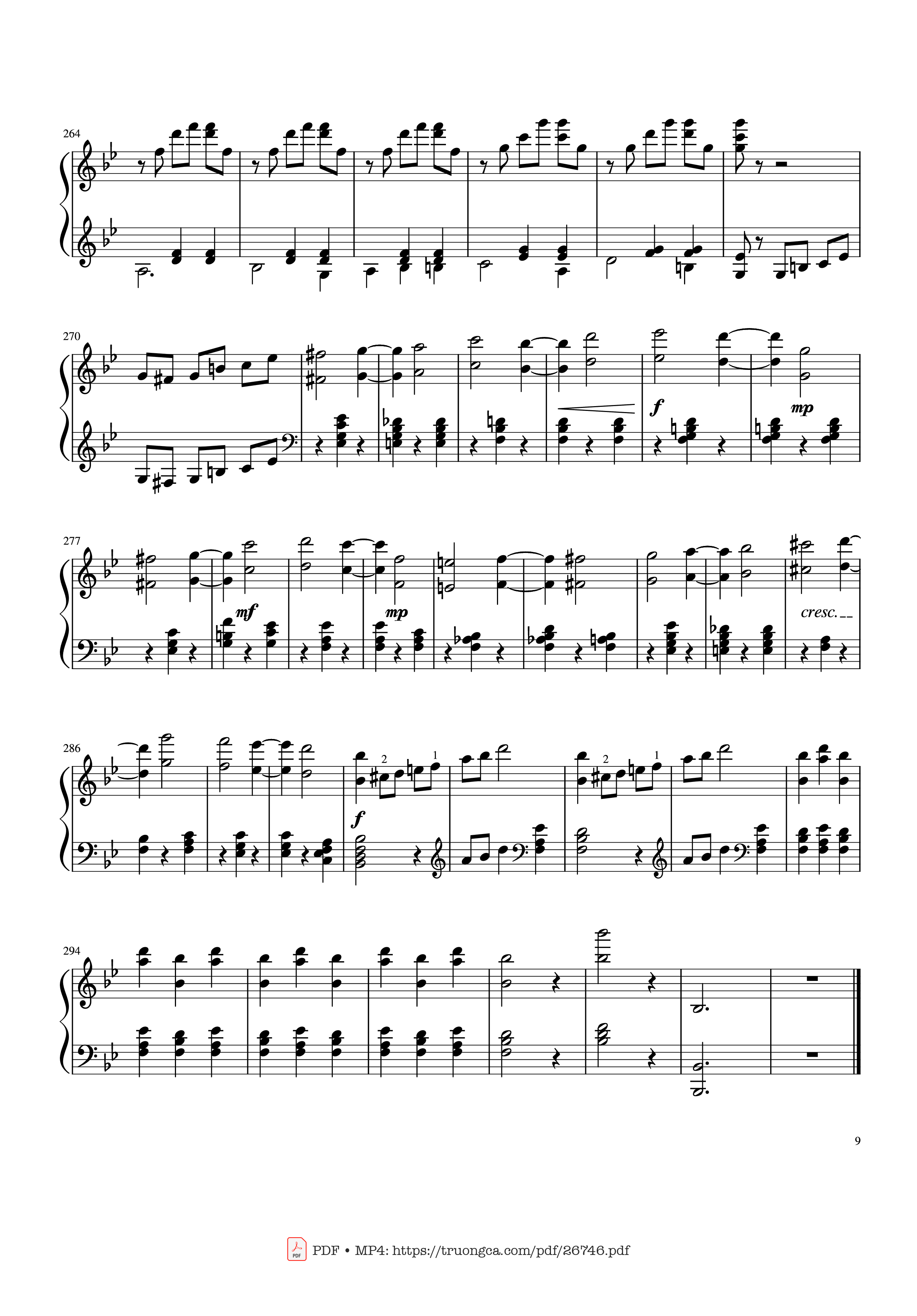 Page 9 of Sheet music PDF Piano Tchaikovsky Waltz from "The Sleeping Beauty" Piano - Pyotr Ilyich Tchaikovsky