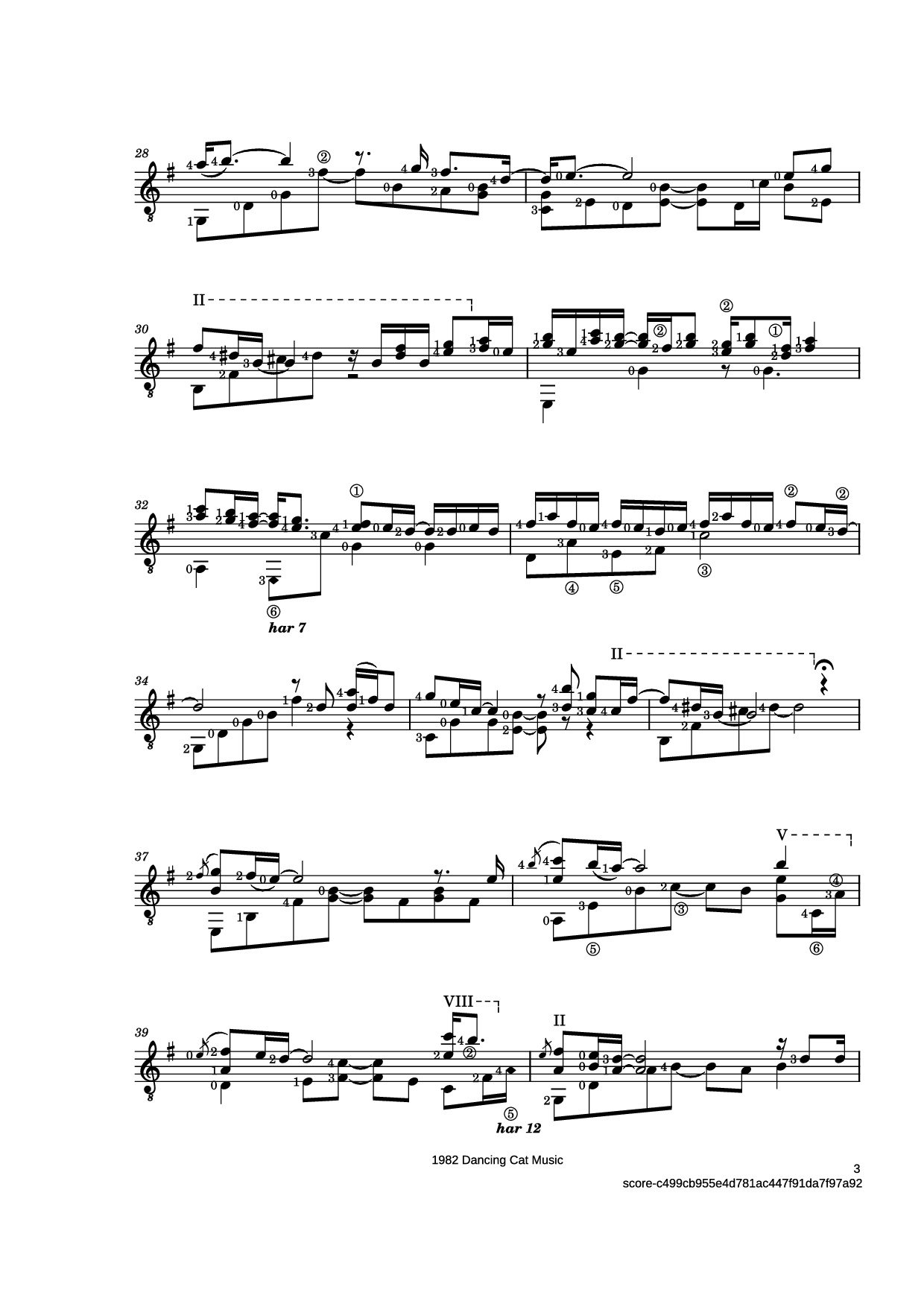 Page 3 of Sheet music PDF Guitar Tab Thanksgiving Guitar TAB - Music by