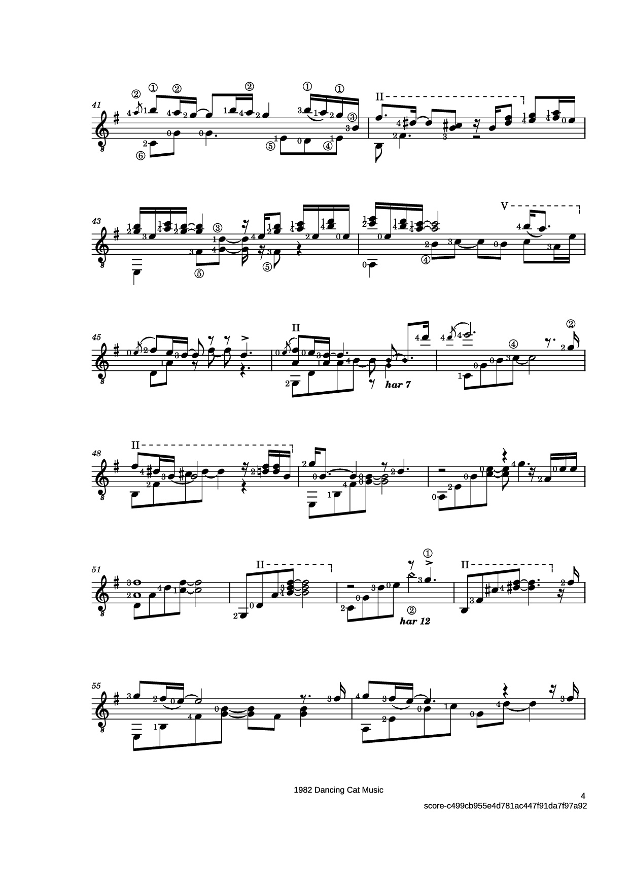 Page 4 of Sheet music PDF Guitar Tab Thanksgiving Guitar TAB - Music by