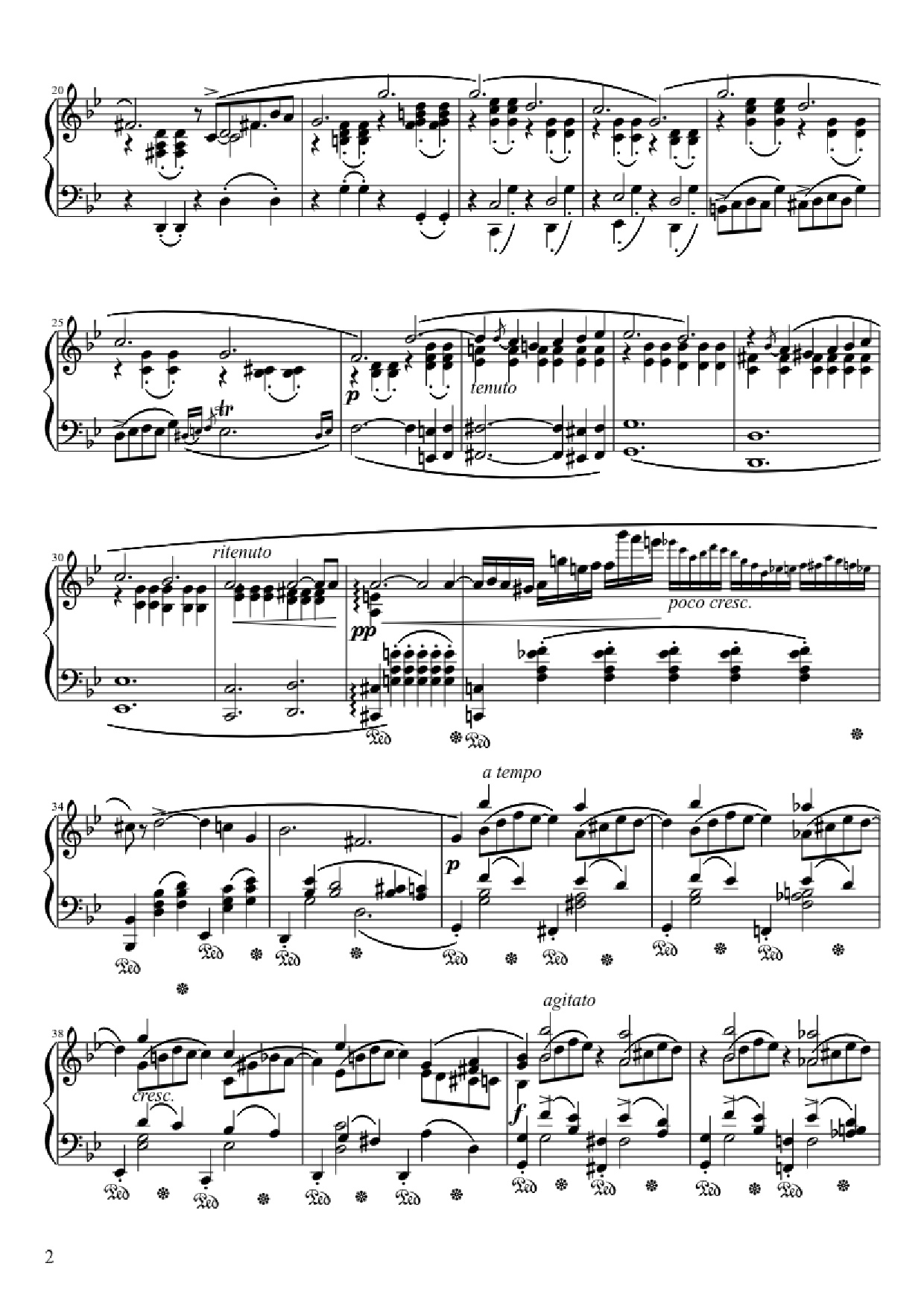 Page 2 of Sheet music PDF Ballade No. 1 in G Minor Piano - Frédéric François Chopin