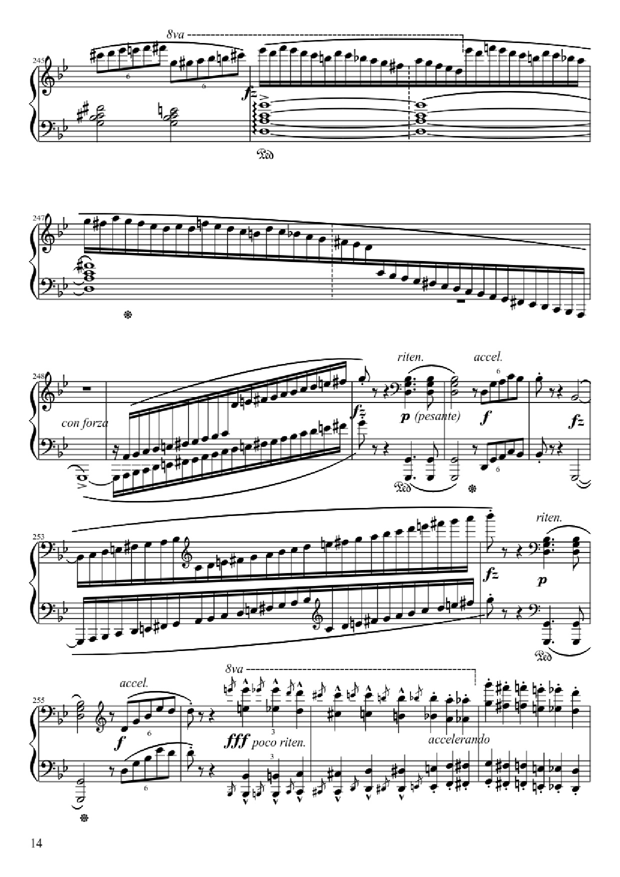 Page 14 of Sheet music PDF Ballade No. 1 in G Minor Piano - Frédéric François Chopin