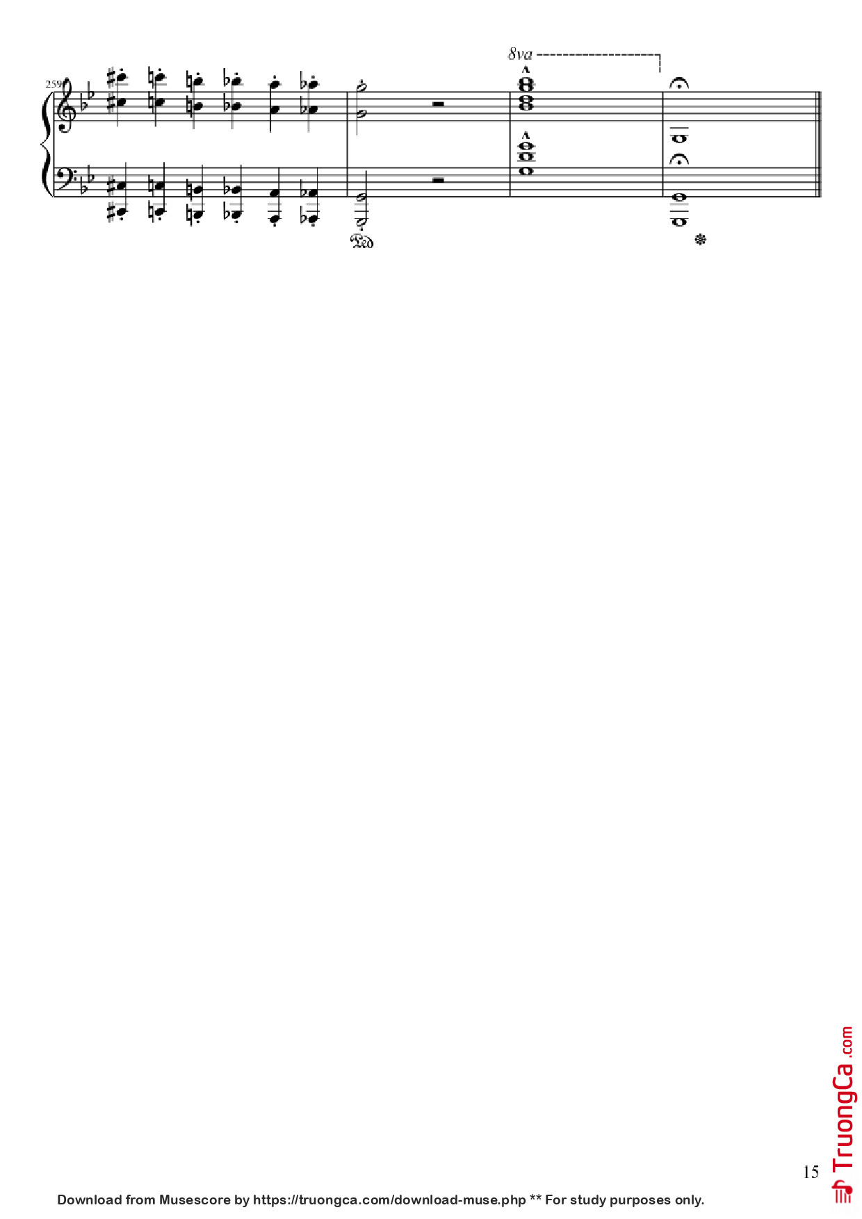 Page 15 of Sheet music PDF Ballade No. 1 in G Minor Piano - Frédéric François Chopin
