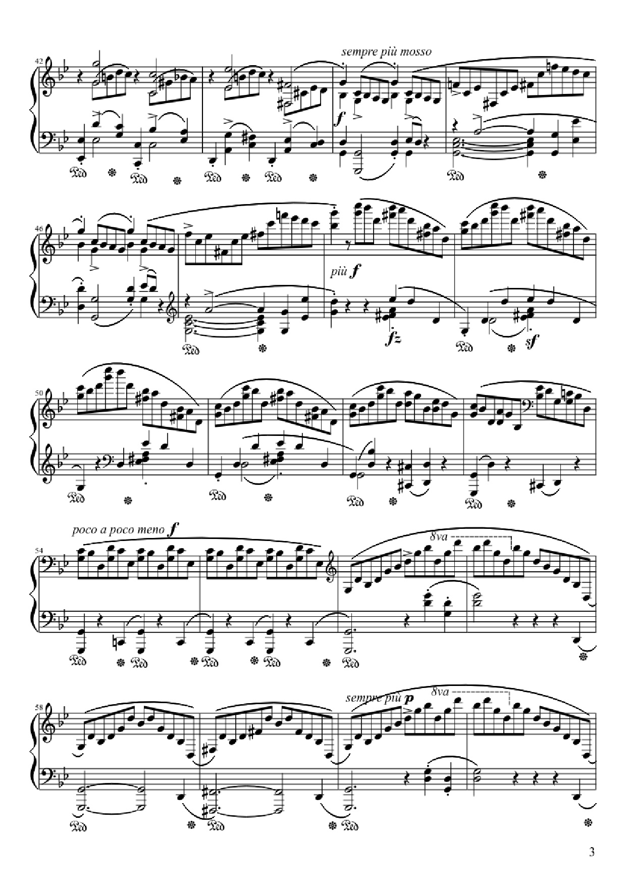 Page 3 of Sheet music PDF Ballade No. 1 in G Minor Piano - Frédéric François Chopin