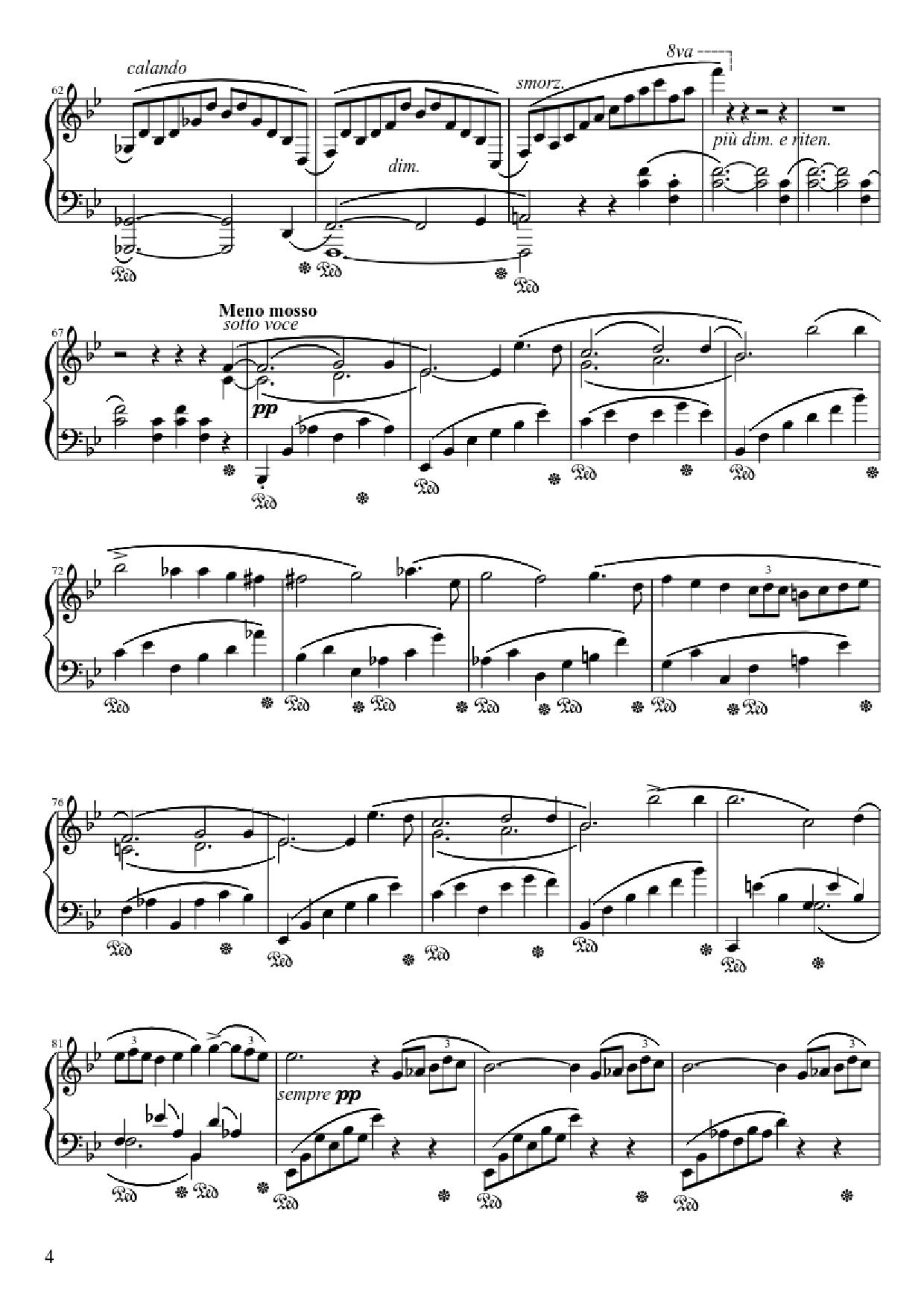 Page 4 of Sheet music PDF Ballade No. 1 in G Minor Piano - Frédéric François Chopin