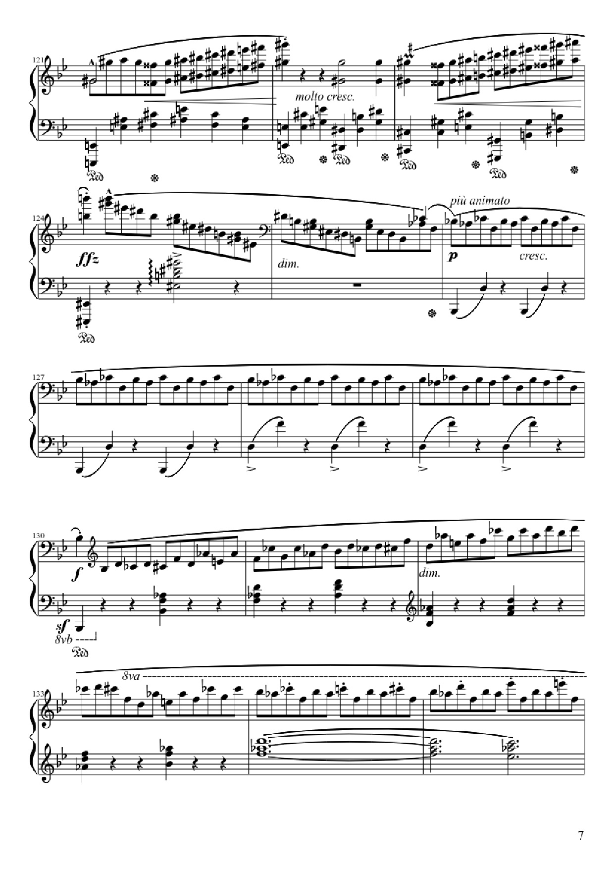 Page 7 of Sheet music PDF Ballade No. 1 in G Minor Piano - Frédéric François Chopin