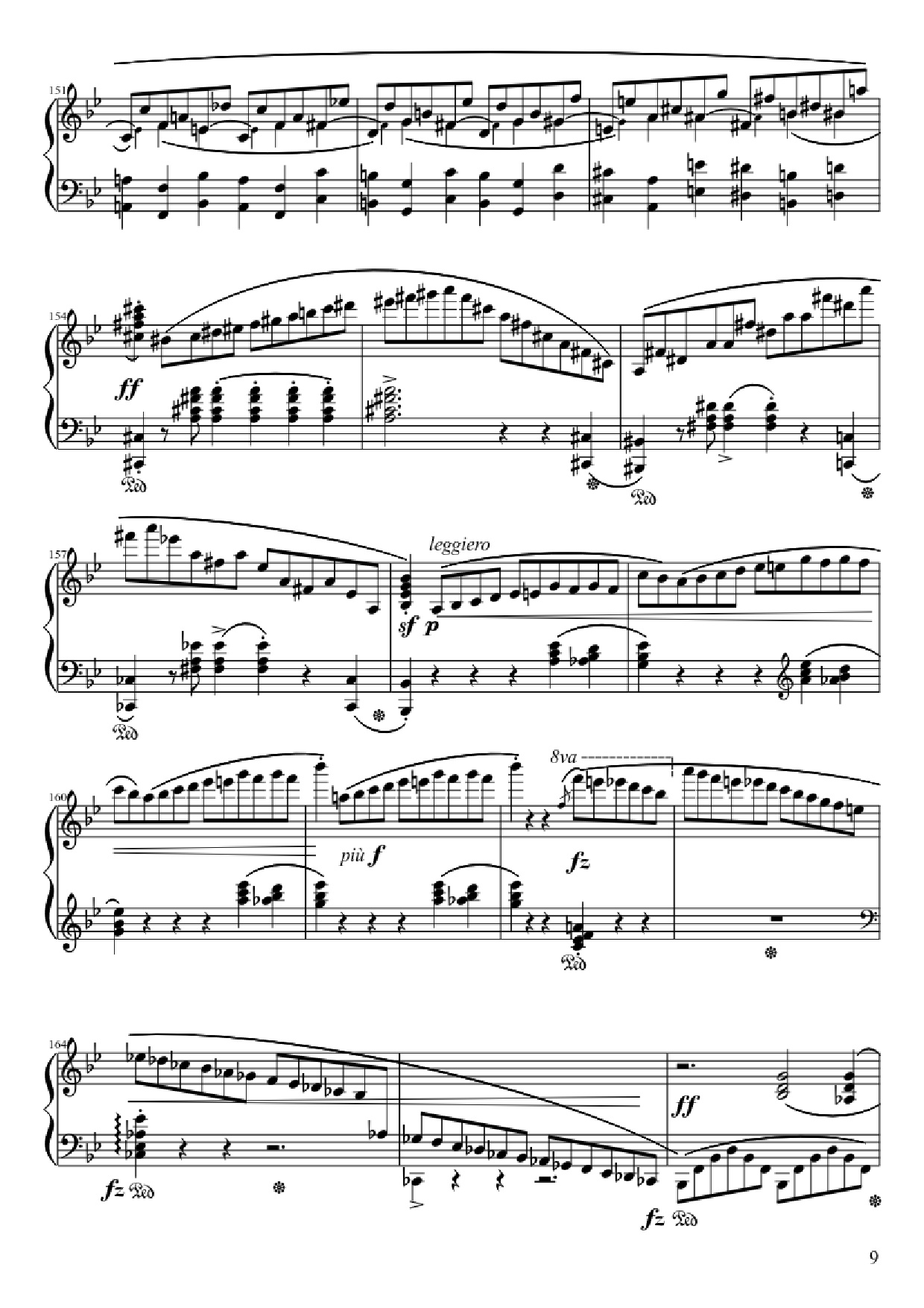 Page 9 of Sheet music PDF Ballade No. 1 in G Minor Piano - Frédéric François Chopin