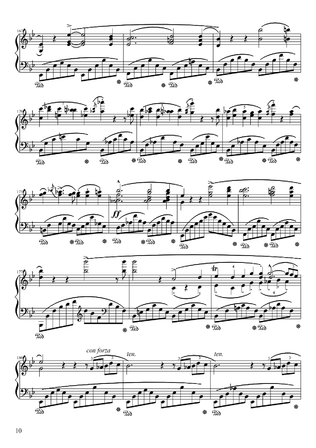 Page 10 of Sheet music PDF Ballade No. 1 in G Minor Piano - Frédéric François Chopin
