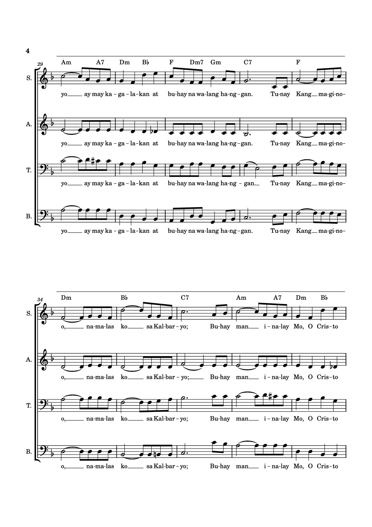 Page 4 of Sheet music PDF Guitar Tab Sumasamba, Sumasamo Guitar TAB - Composed by Andrei Dionisio
