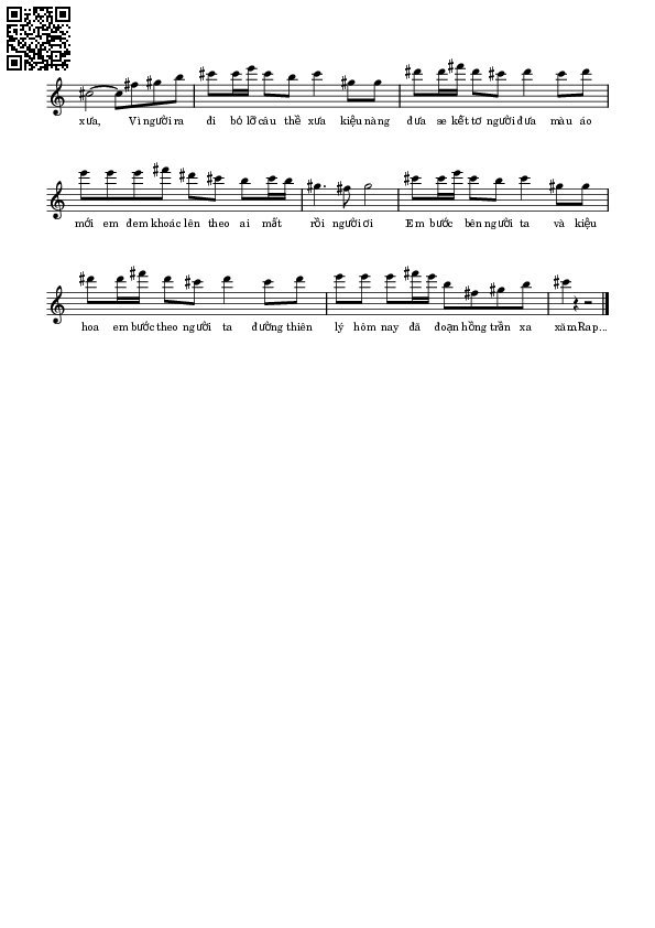 Page 2 of Sheet music PDF Họa khúc tình sầu - Ken Phạm
