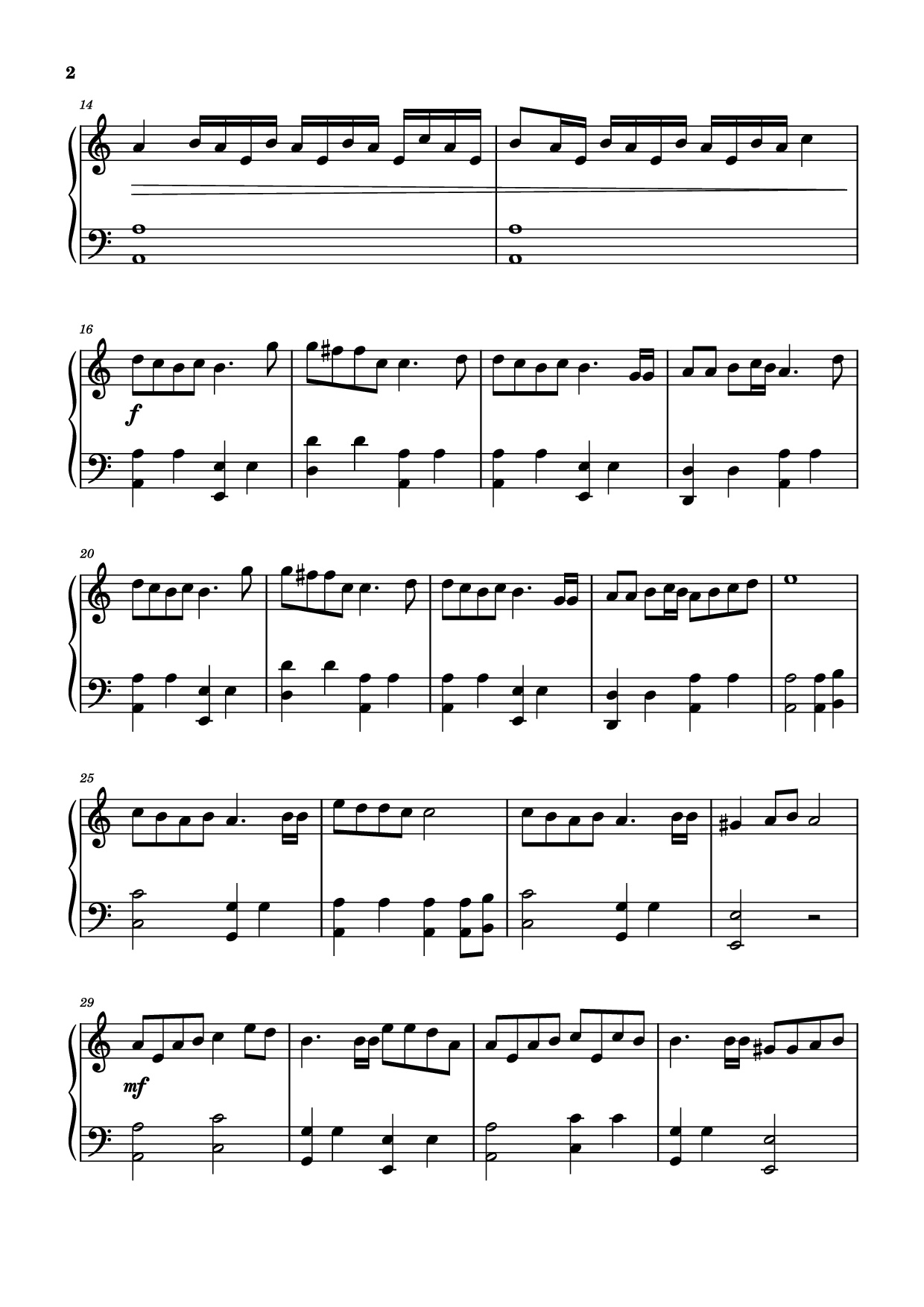 Page 2 of Sheet music PDF Piano The Unforgiven Piano - JAMES HETFIELD, KIRK HAMMETT, & LARS ULRICH