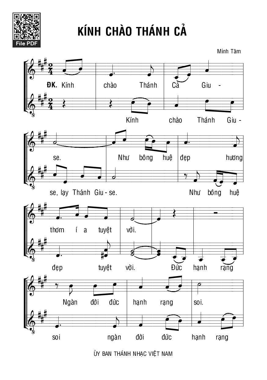 Kính Chào Thánh Cả Giuse