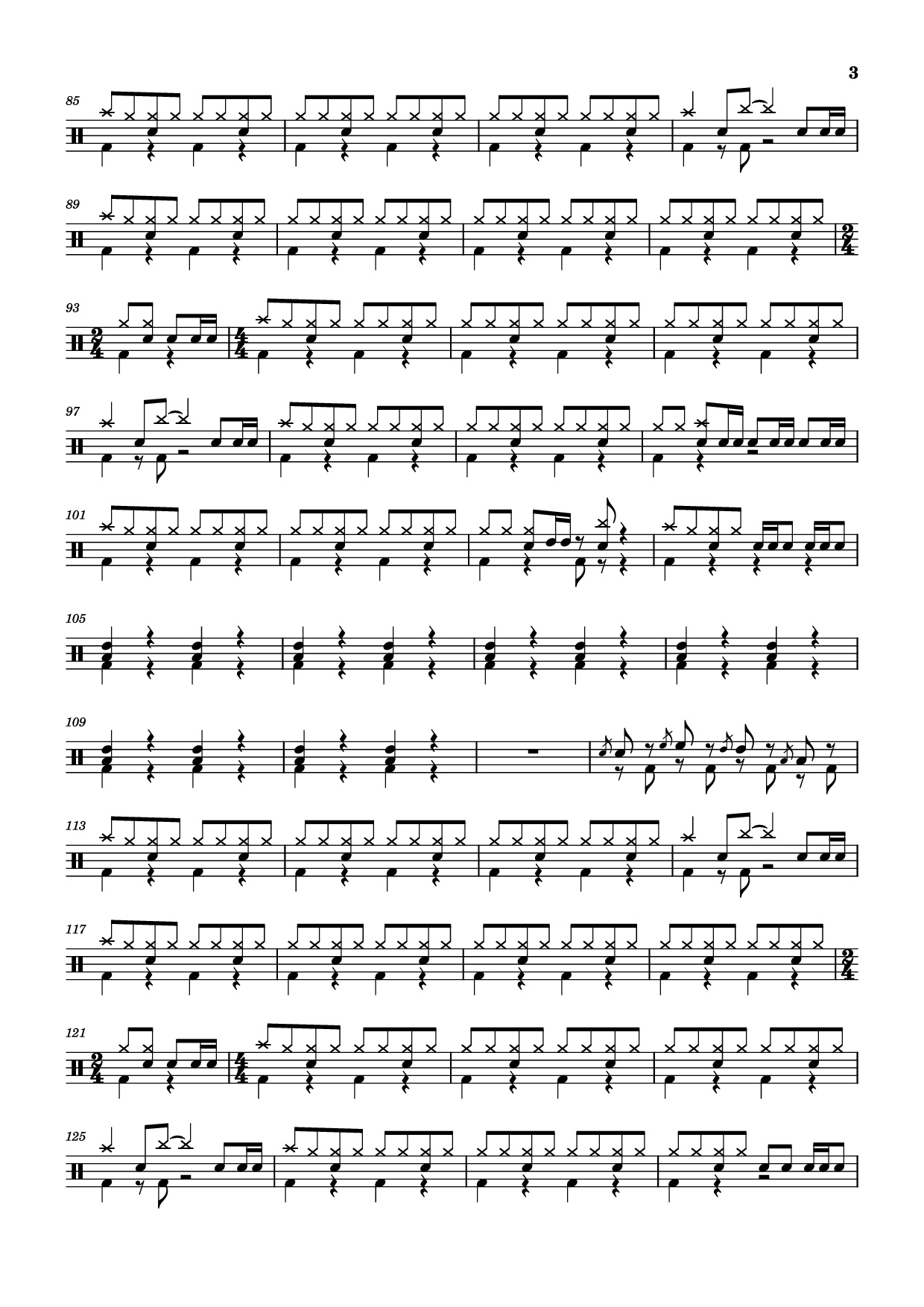 Page 3 of Sheet music PDF 小虎队《爱》 - 制谱：破鼓棒