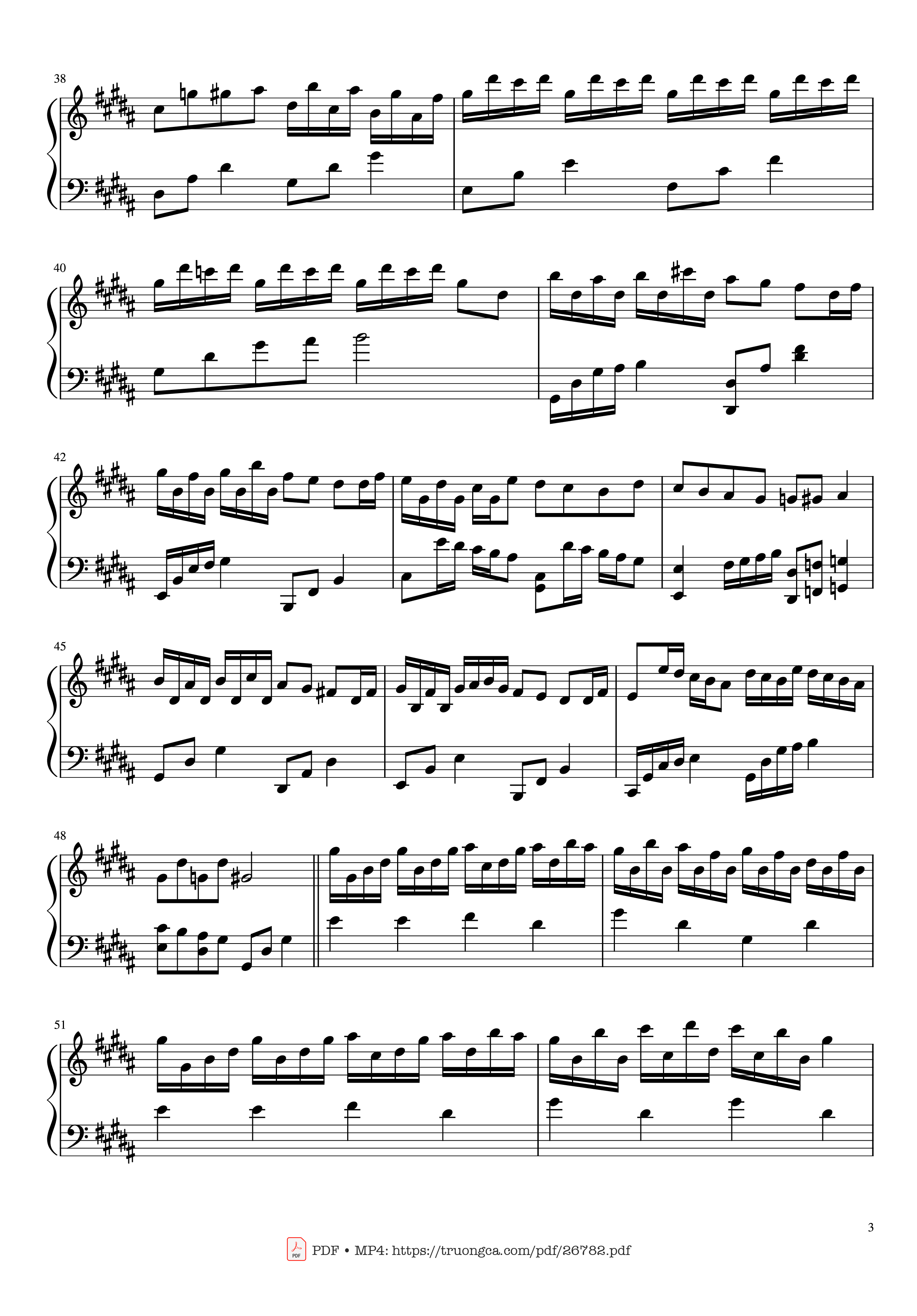 Page 3 of Sheet music PDF Piano Flower Dance Piano - Composed by DJ Okawari