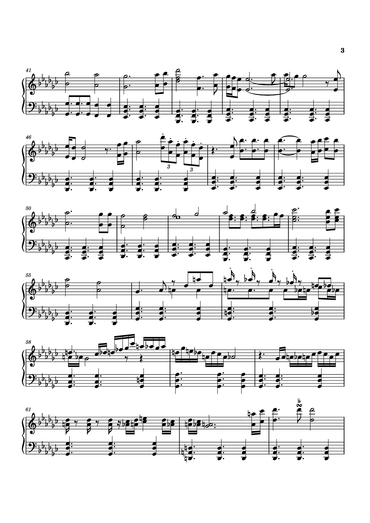 Page 3 of Sheet music PDF Piano Natlan Piano - Arranged by: Kenjin Gaming