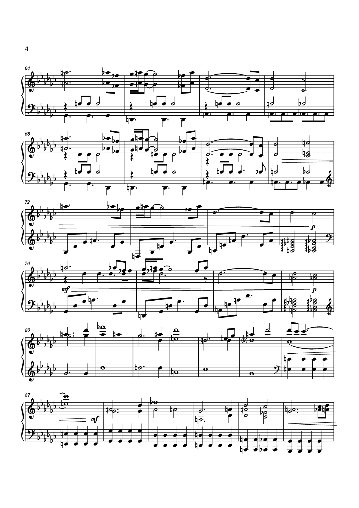 Page 4 of Sheet music PDF Piano Natlan Piano - Arranged by: Kenjin Gaming