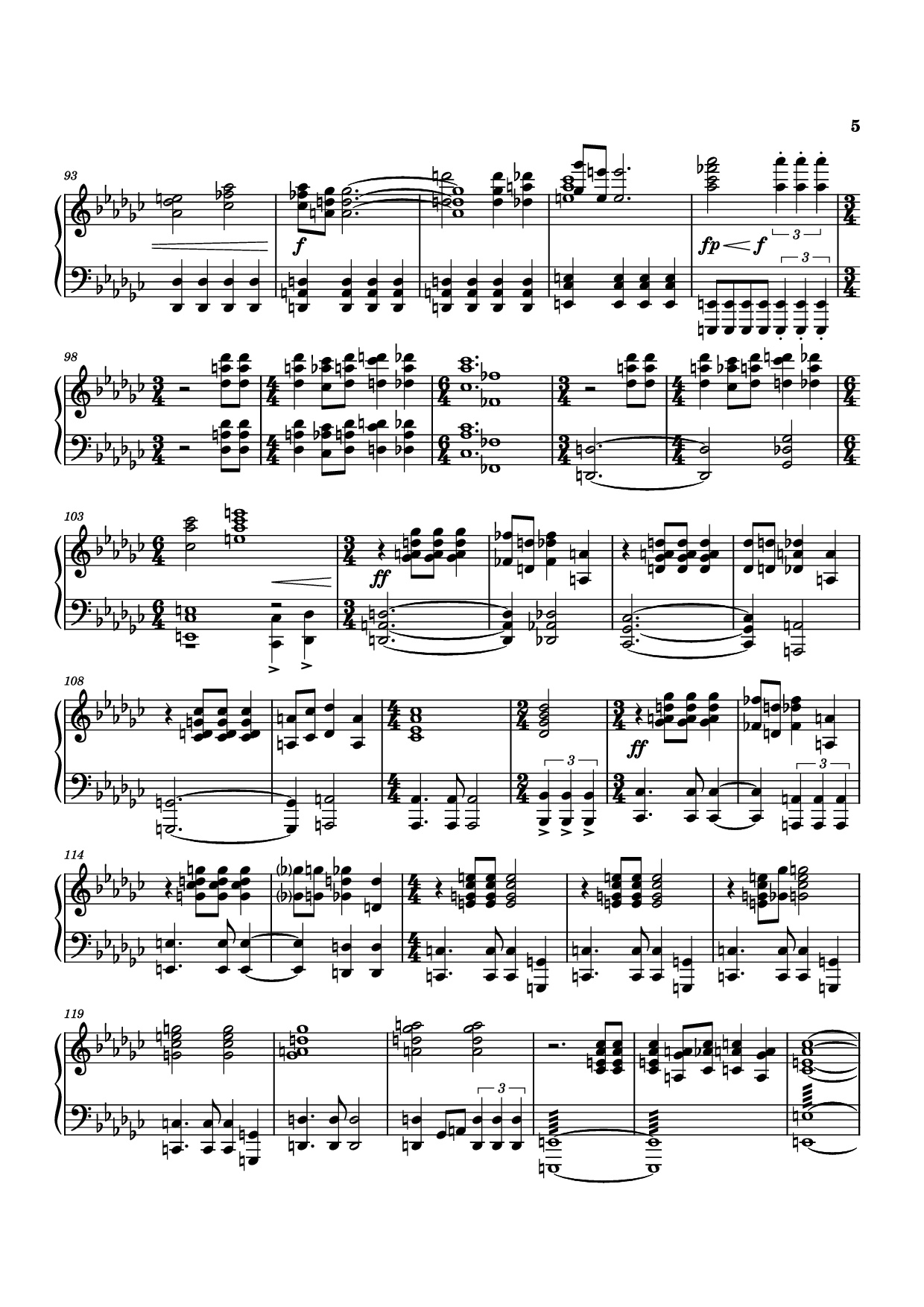 Page 5 of Sheet music PDF Piano Natlan Piano - Arranged by: Kenjin Gaming
