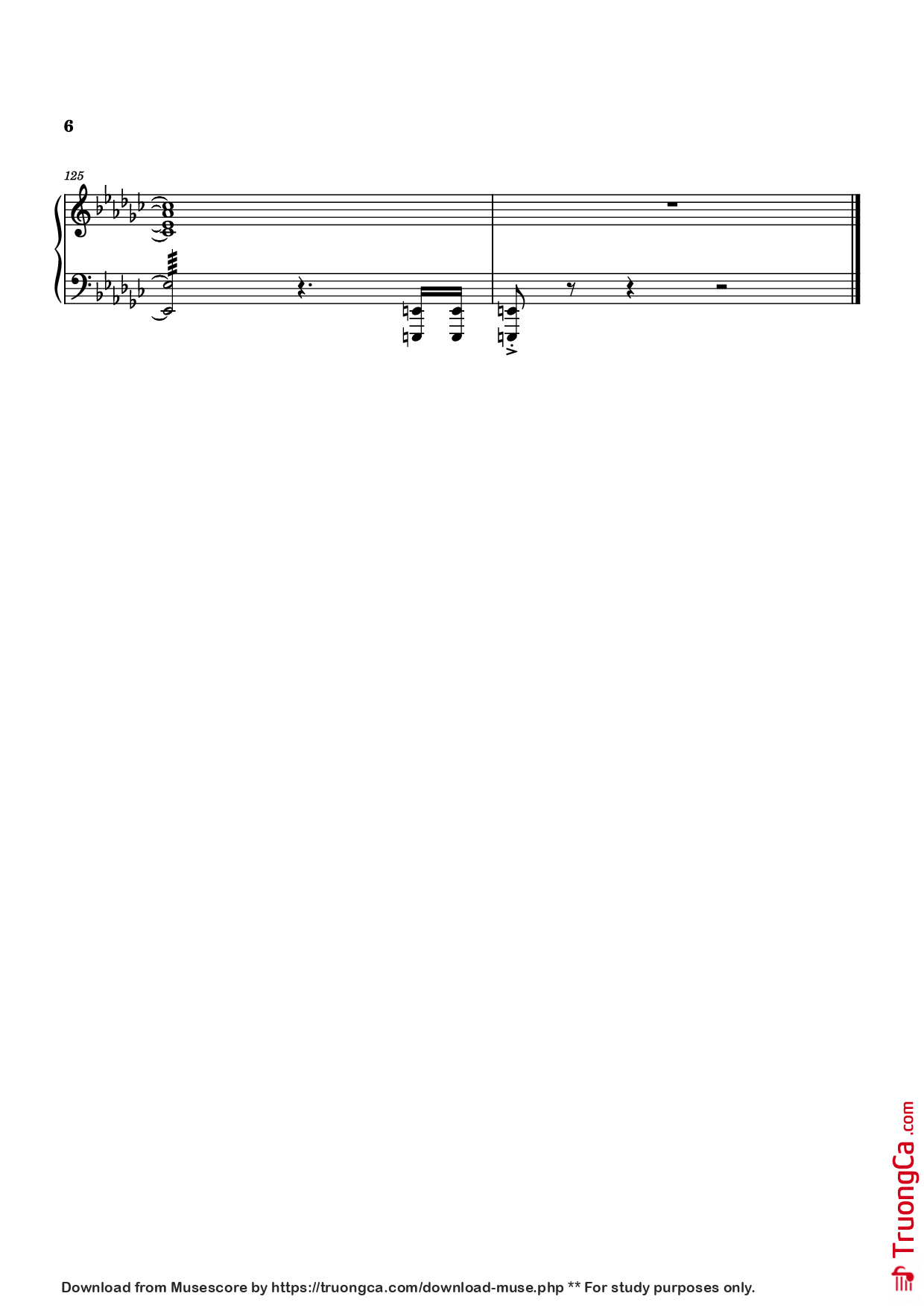 Page 6 of Sheet music PDF Piano Natlan Piano - Arranged by: Kenjin Gaming