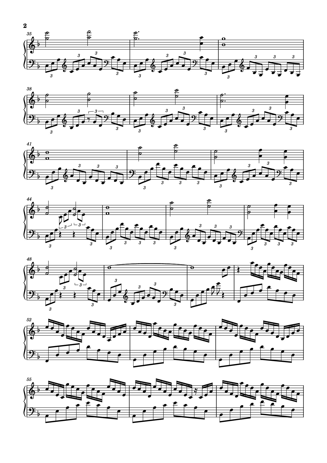 Page 2 of Sheet music PDF Piano The Last Samurai Piano - Hans Zimmer