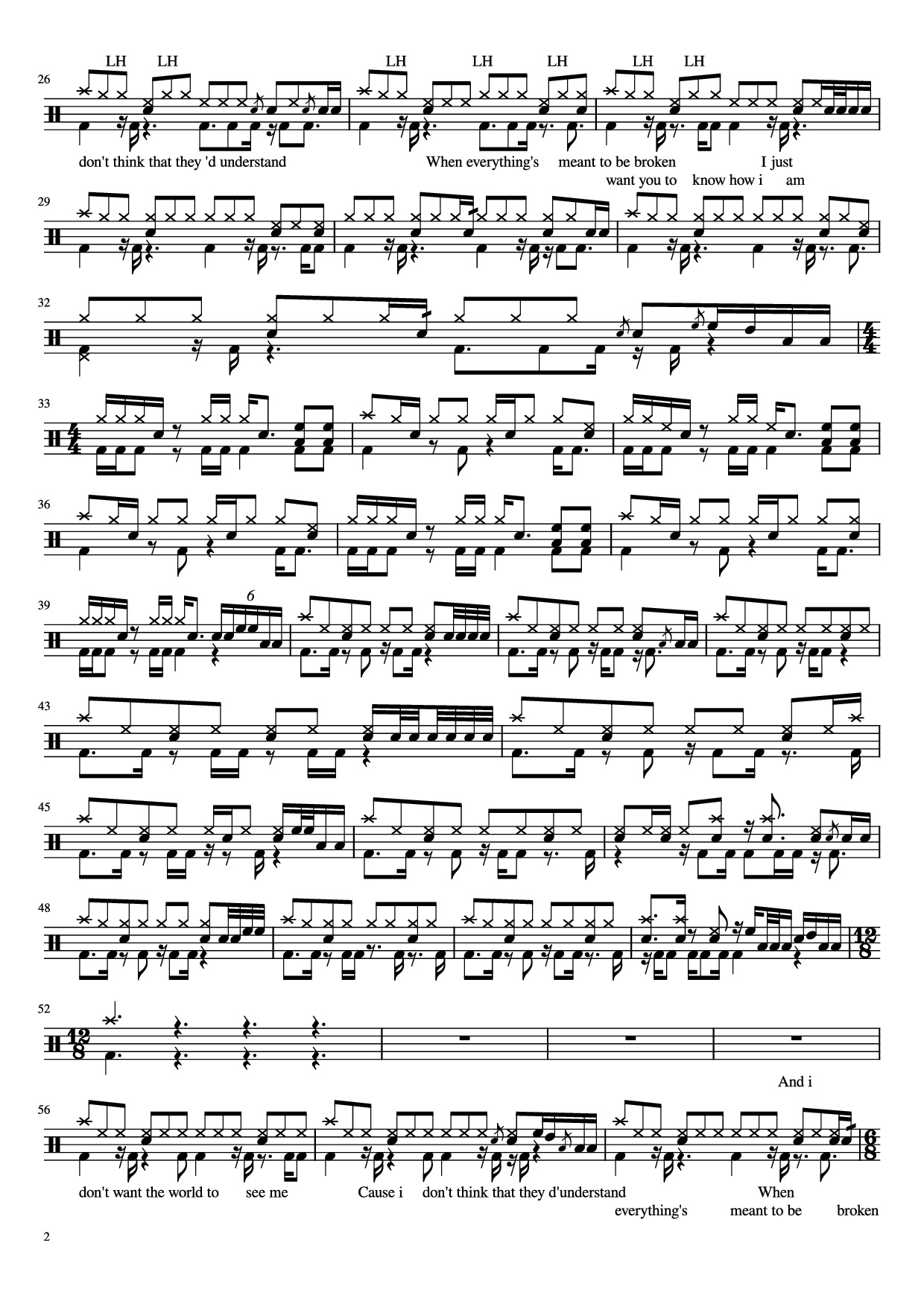 Page 2 of Sheet music PDF IRIS - THE GOO GOO DOLLS