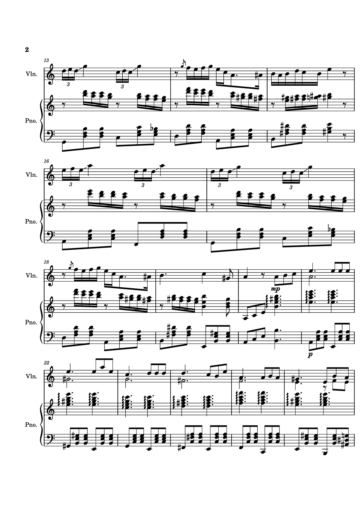 Page 2 of Sheet music PDF Piano TUOI DA BUON - covered Piano - Bach N Tran