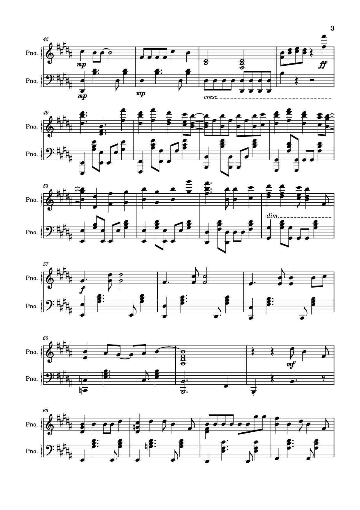 Page 3 of Sheet music PDF Piano Trapped in the Past Piano - Arranger: oldfrenchguy