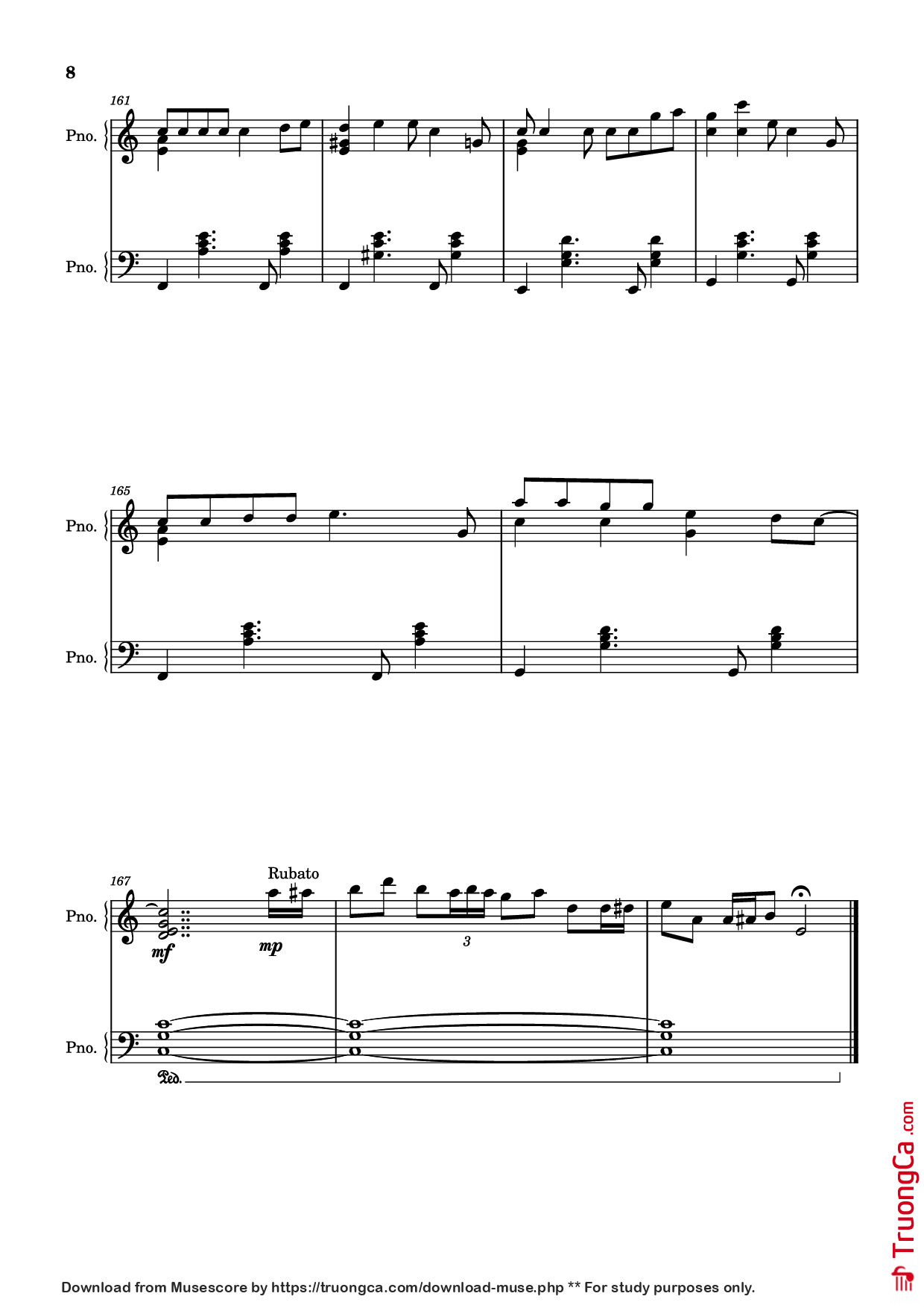 Page 8 of Sheet music PDF Piano Trapped in the Past Piano - Arranger: oldfrenchguy