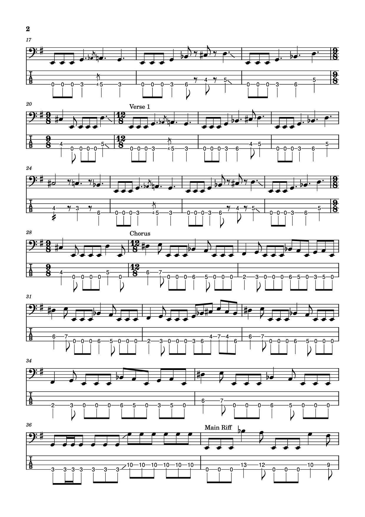 Page 2 of Sheet music PDF Guitar Tab Souls of Black Guitar TAB - Peterson, Skolnick, Clemente