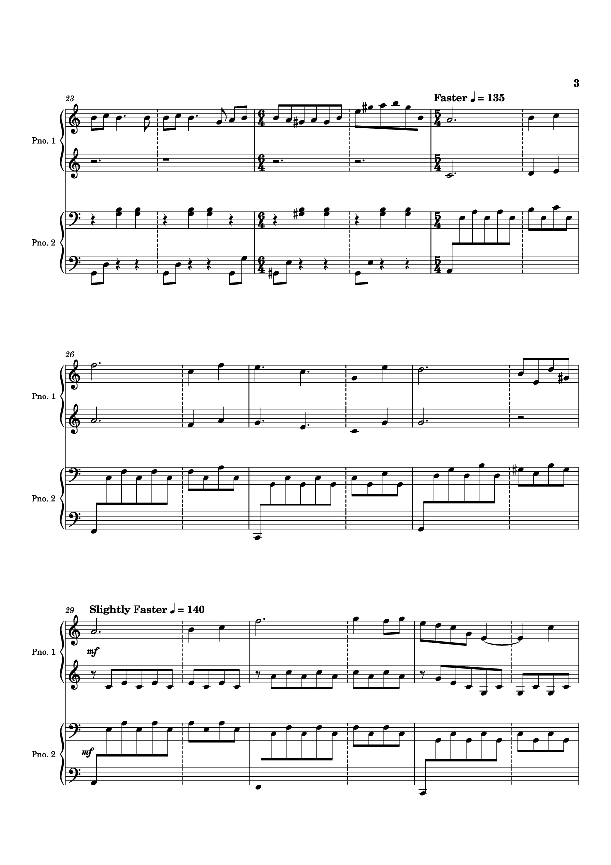 Page 3 of Sheet music PDF Piano Time is Tearing Us Apart Piano - Kyle Patrick Naval