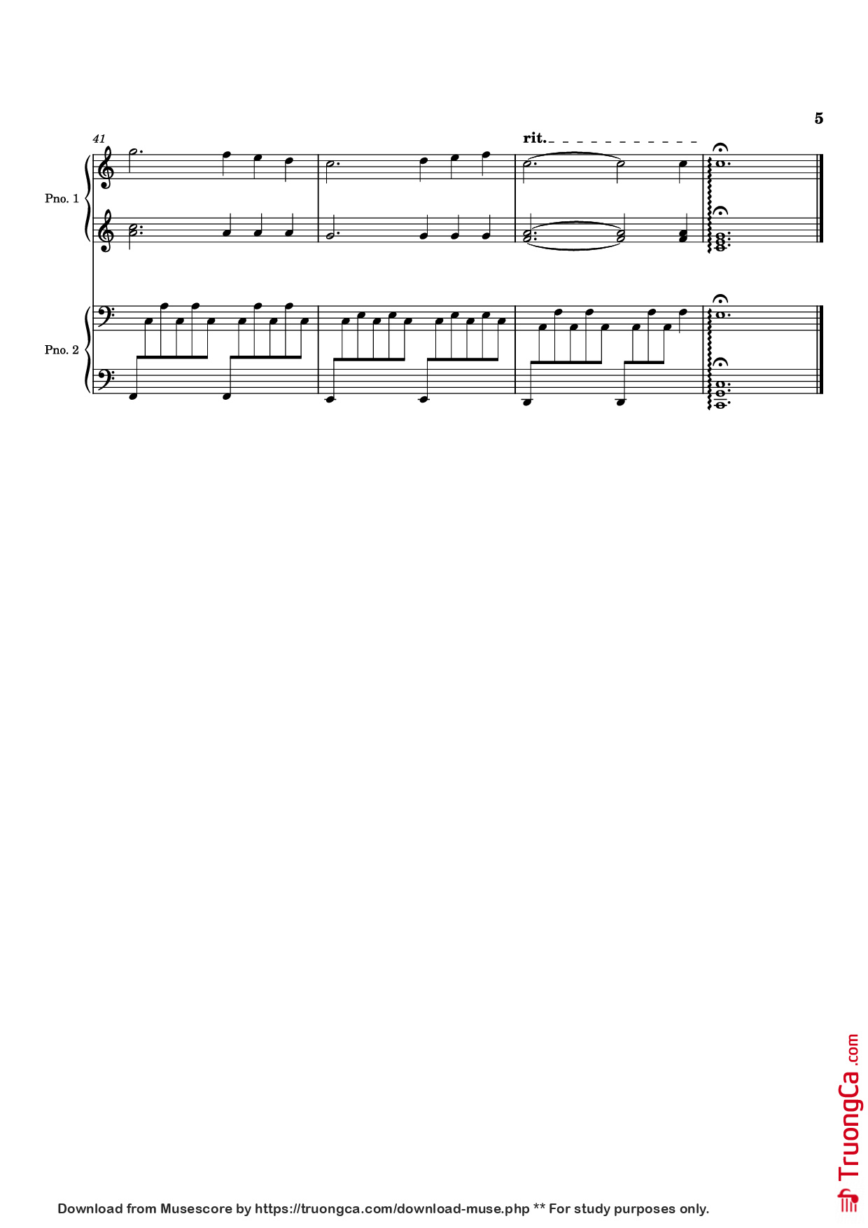 Page 5 of Sheet music PDF Piano Time is Tearing Us Apart Piano - Kyle Patrick Naval