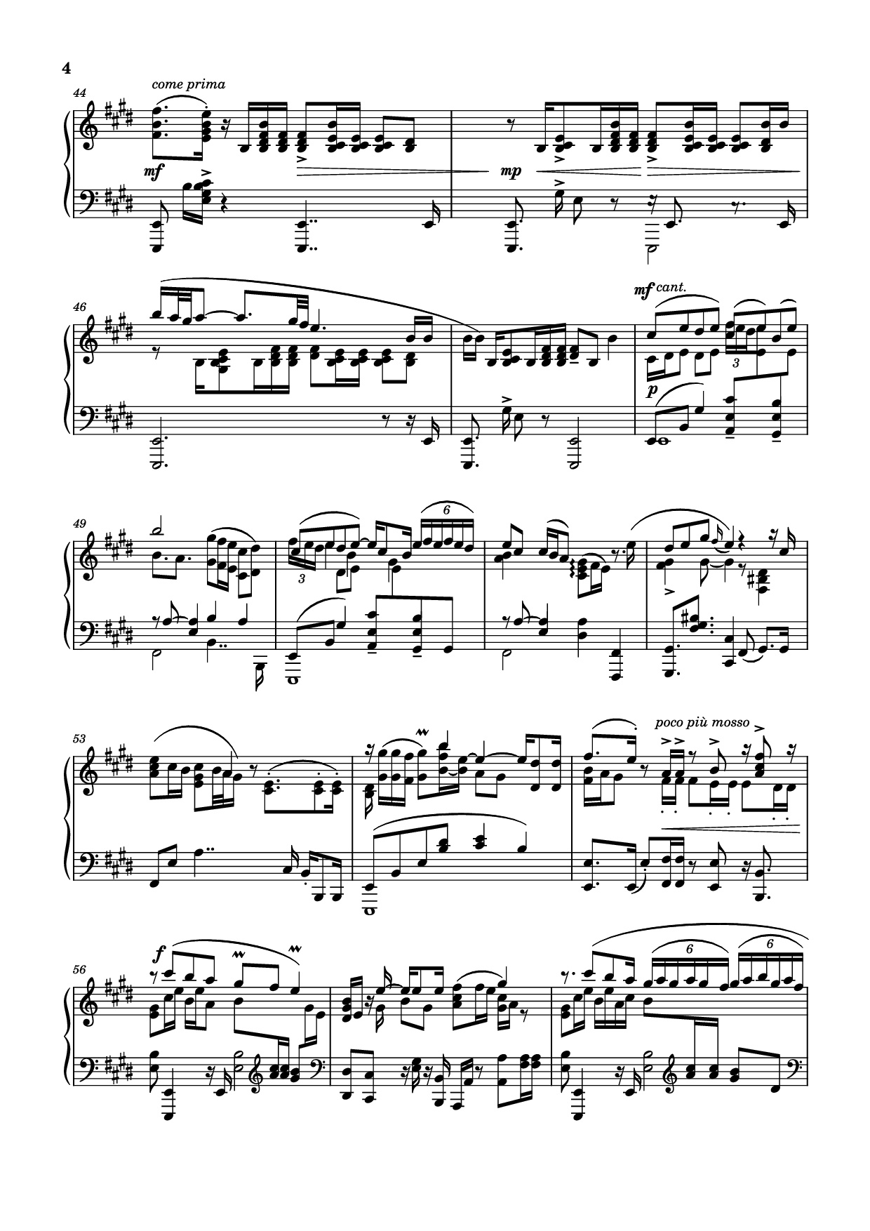 Page 4 of Sheet music PDF Piano Fairouz - Kifak Enta | فيروز - كيفك إنت Piano - Ziad Rahbani | زياد الرحباني