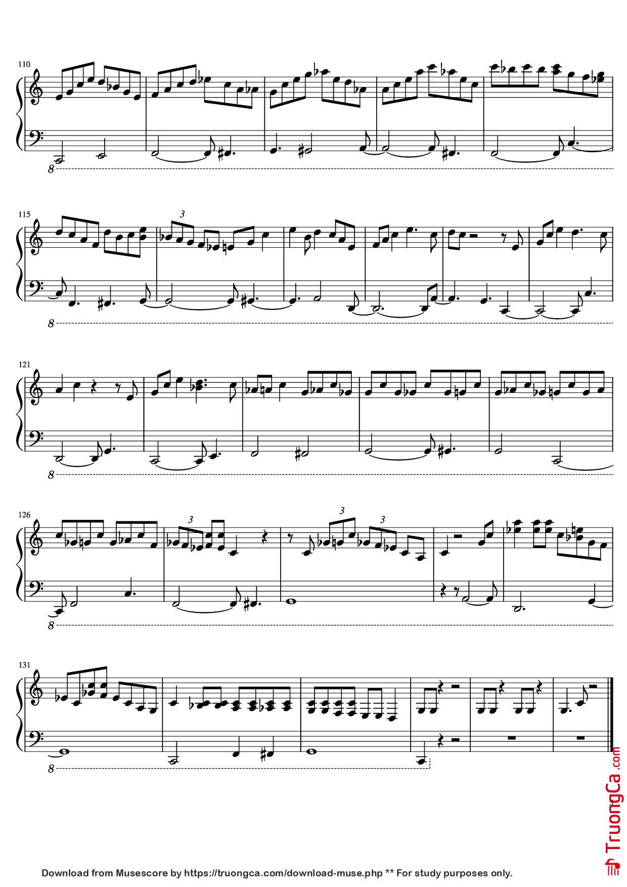 Page 5 of Sheet music PDF Piano C Jam Blues Piano - Oscar Peterson