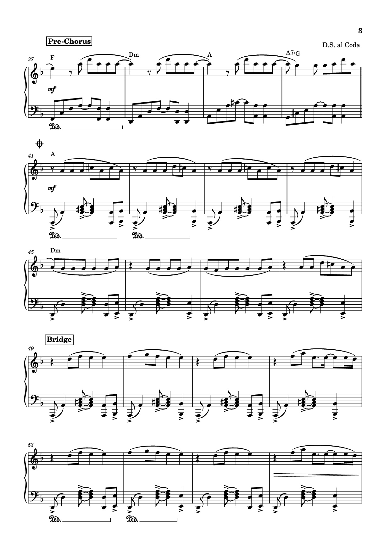 Page 3 of Sheet music PDF Piano SPORTS CAR Piano - Tate McRae